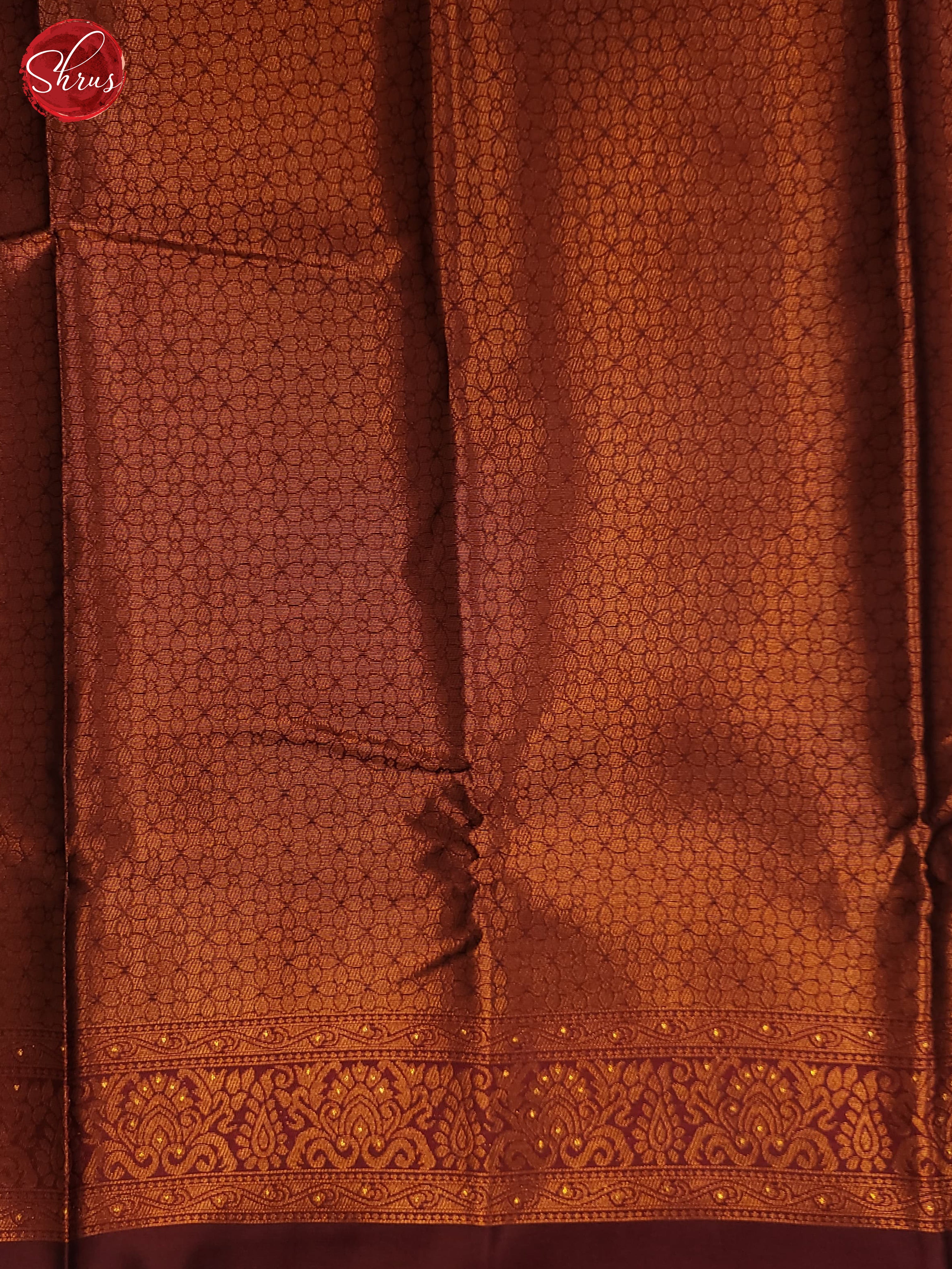 Blue & Brown - Semi Softsilk Saree - Shop on ShrusEternity.com