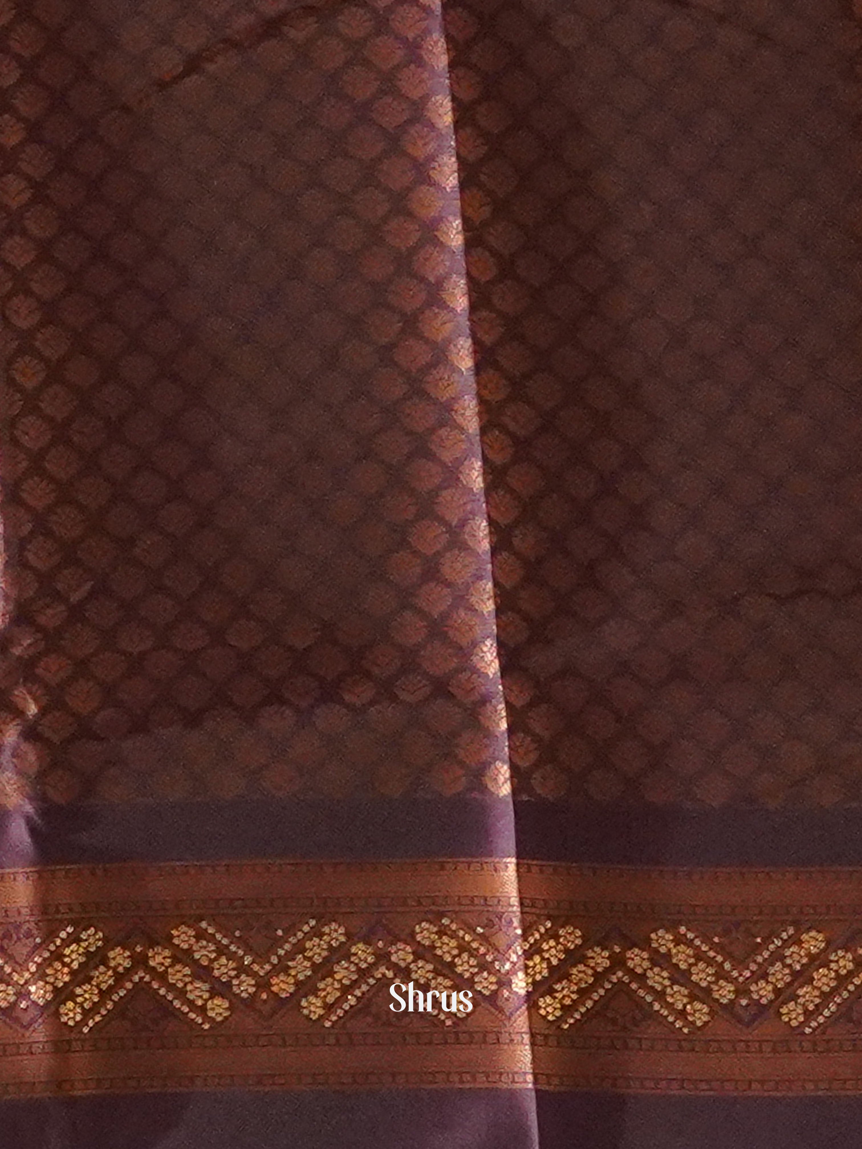 Green & Purple - Semi Soft silk Saree - Shop on ShrusEternity.com