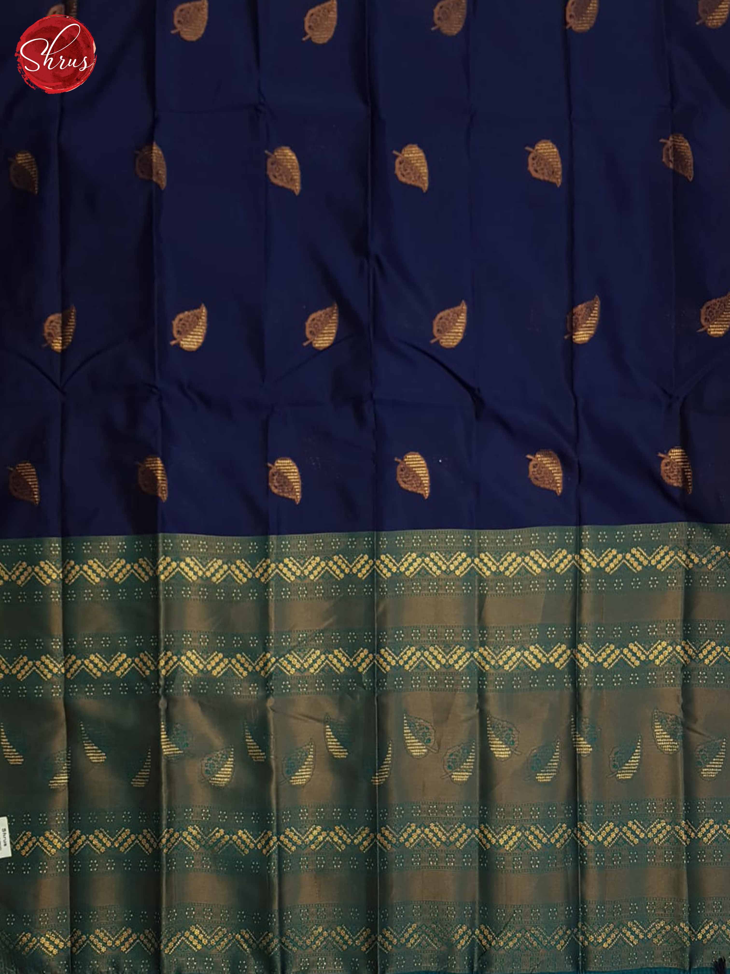 Blue And Green- Semi Soft Silk Saree - Shop on ShrusEternity.com