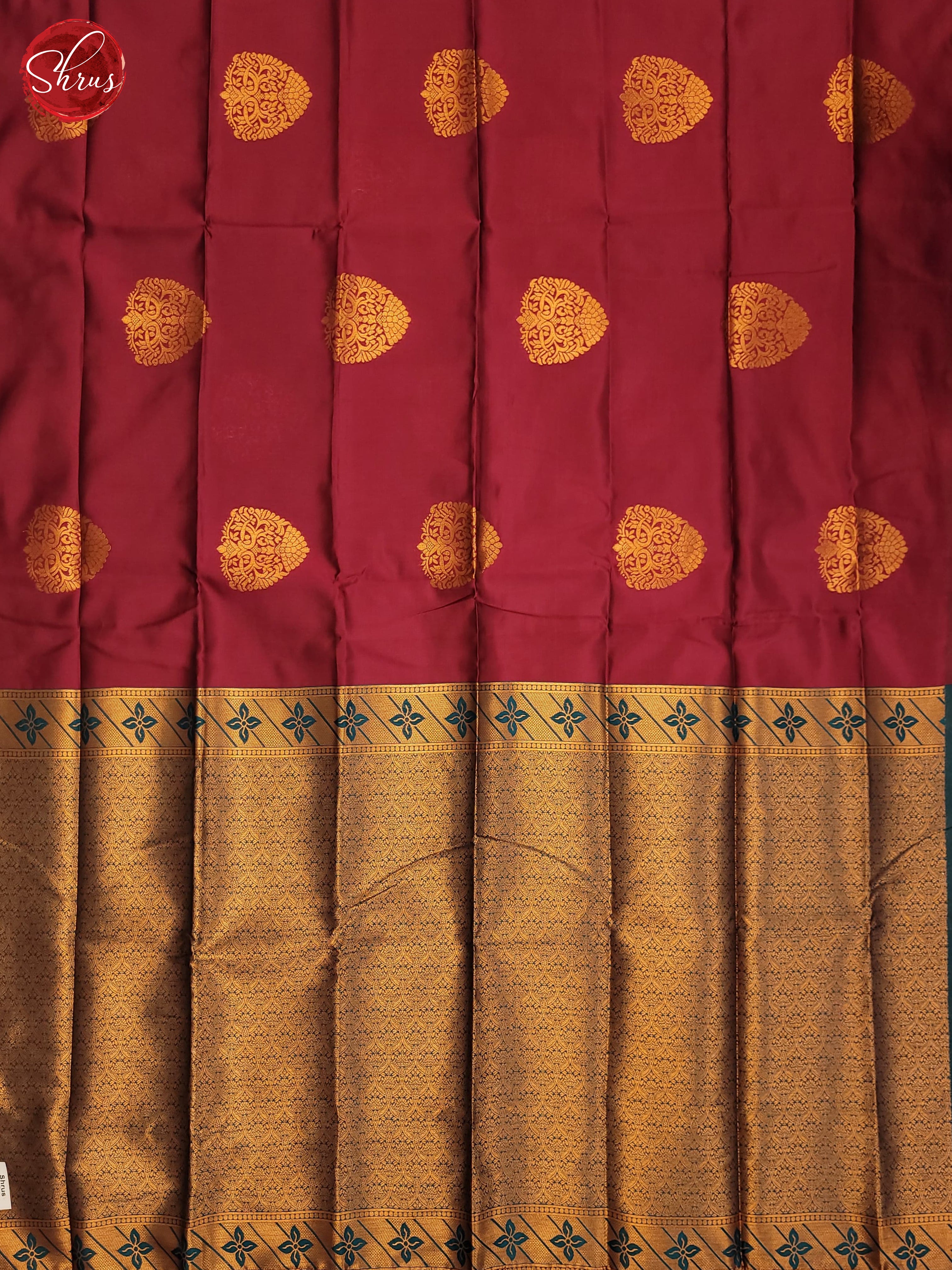 Majenta Pink & Green - Semi Softsilk Saree - Shop on ShrusEternity.com