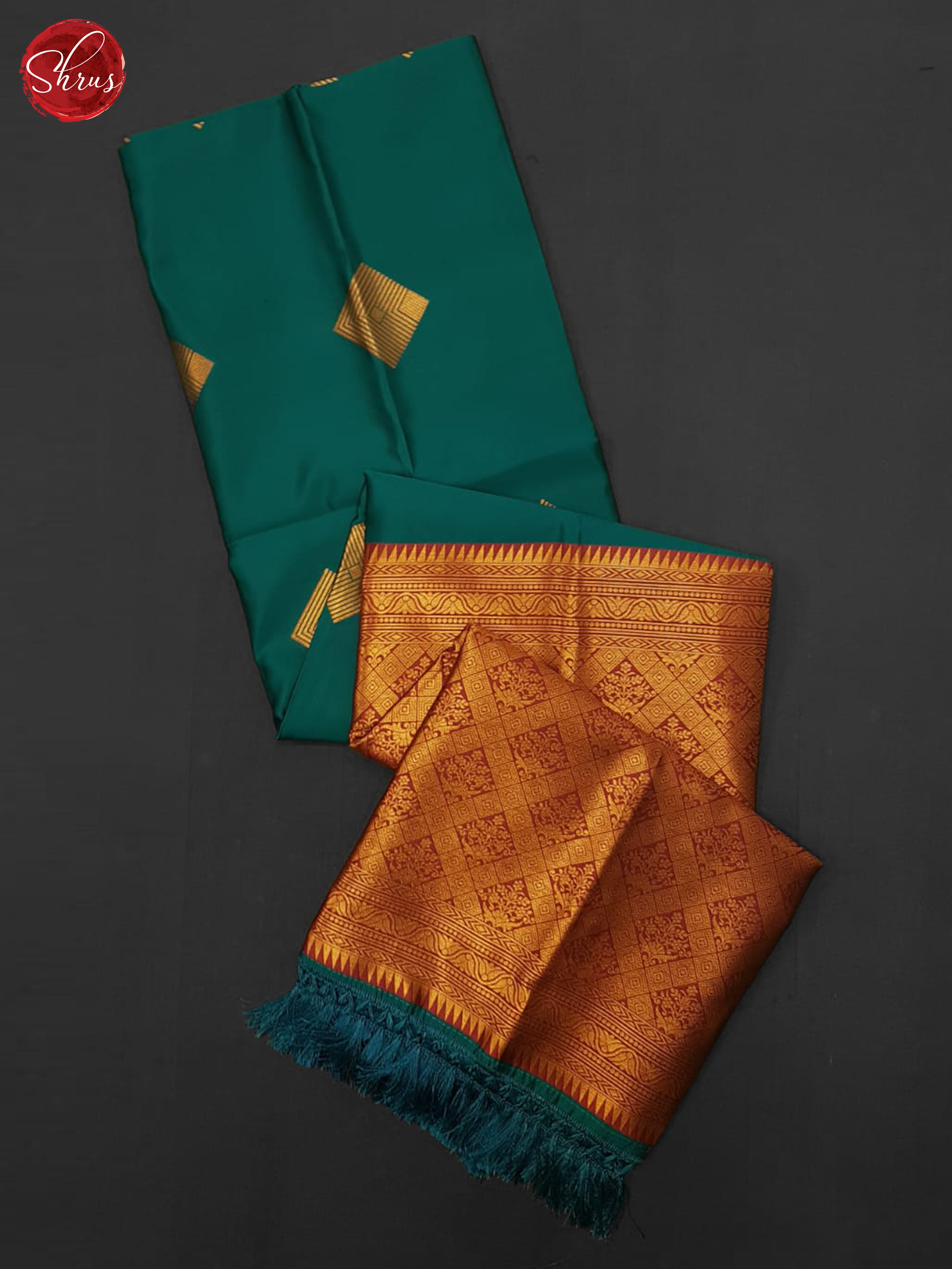 Green & MAjenta Pink - Semi Softsilk Saree - Shop on ShrusEternity.com