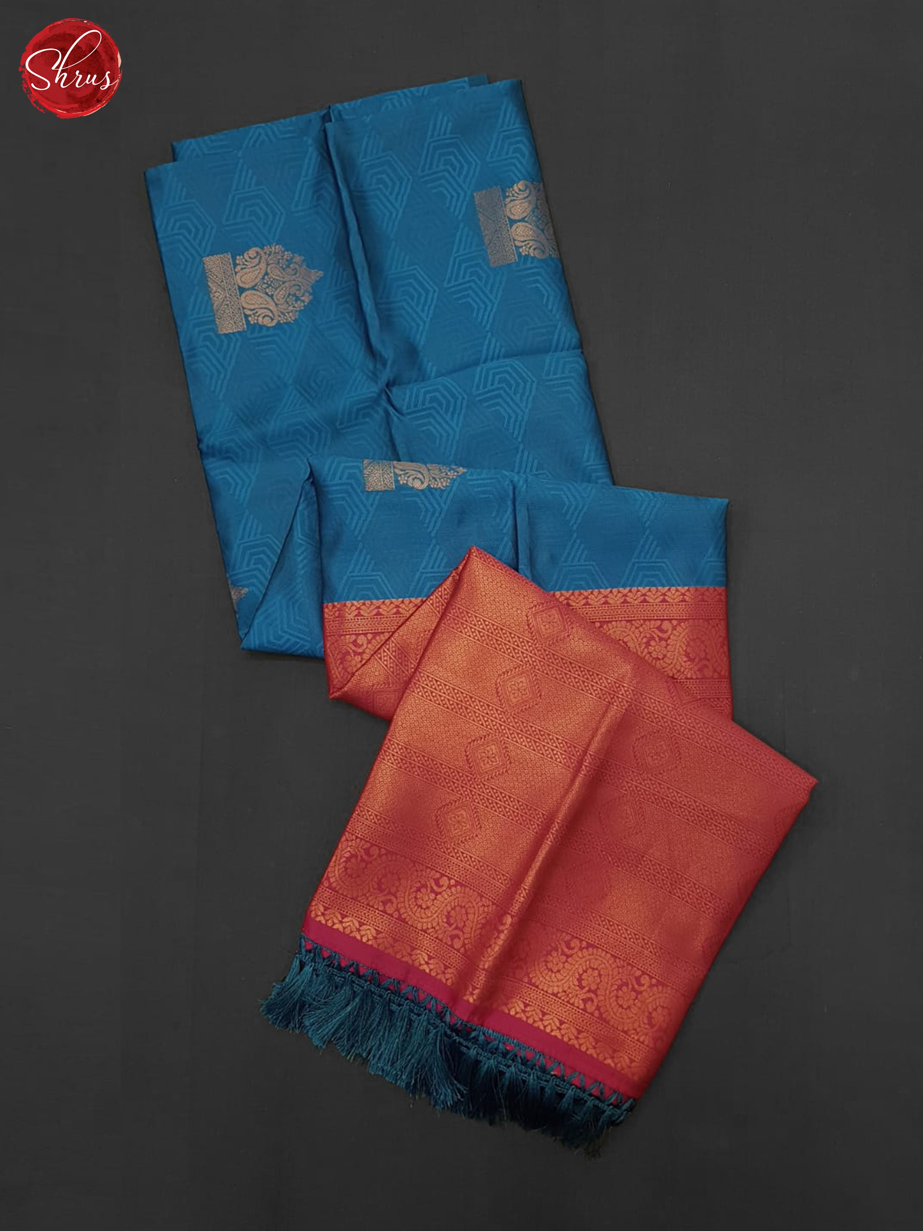blue and pink- Semi Soft Silk Saree - Shop on ShrusEternity.com