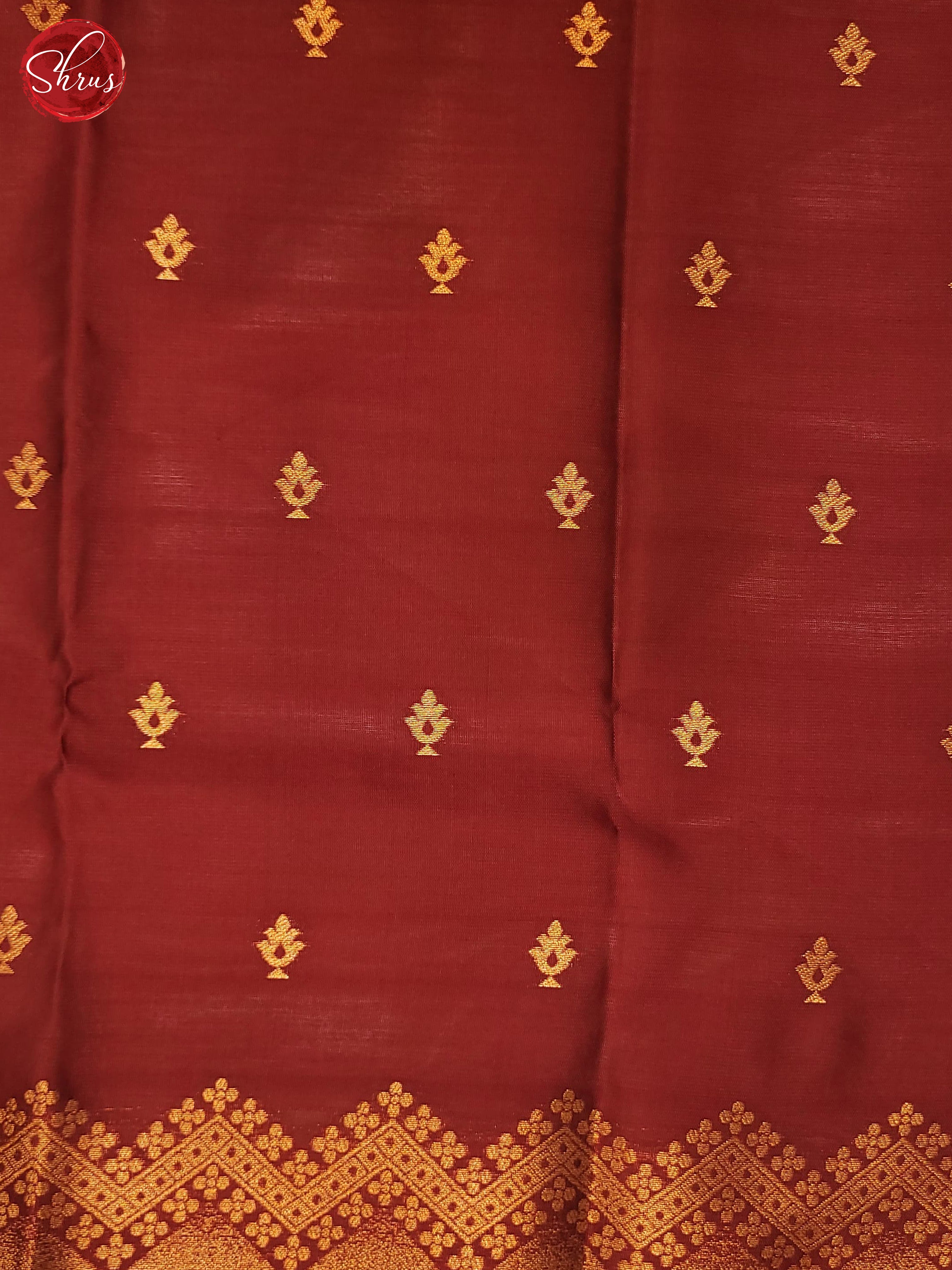 Peach & Maroon- semi Soft Silk Saree - Shop on ShrusEternity.com