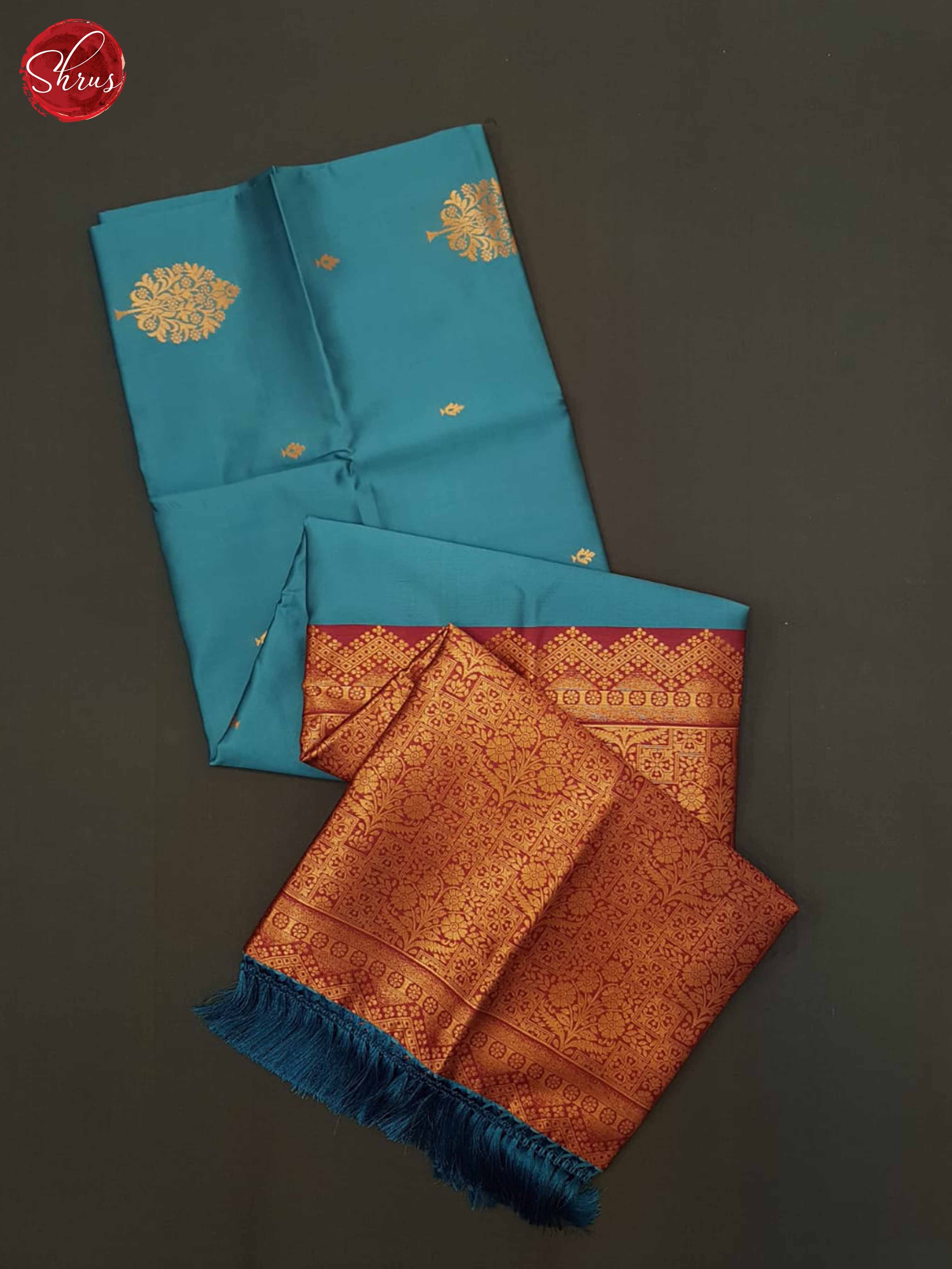 Blue And Pink- Semi Soft Silk Saree - Shop on ShrusEternity.com