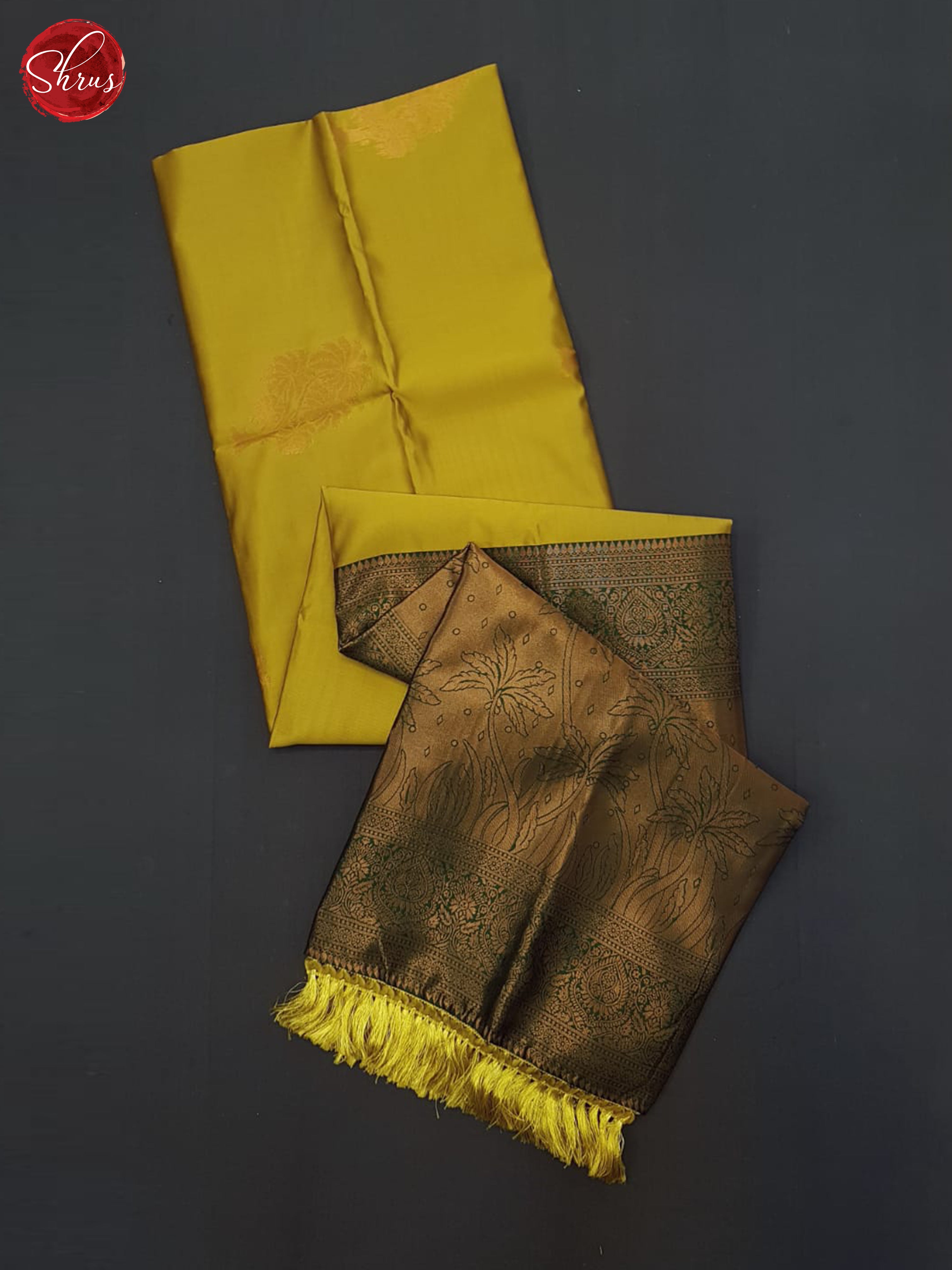 mustard and green- Semi Soft Silk Saree - Shop on ShrusEternity.com