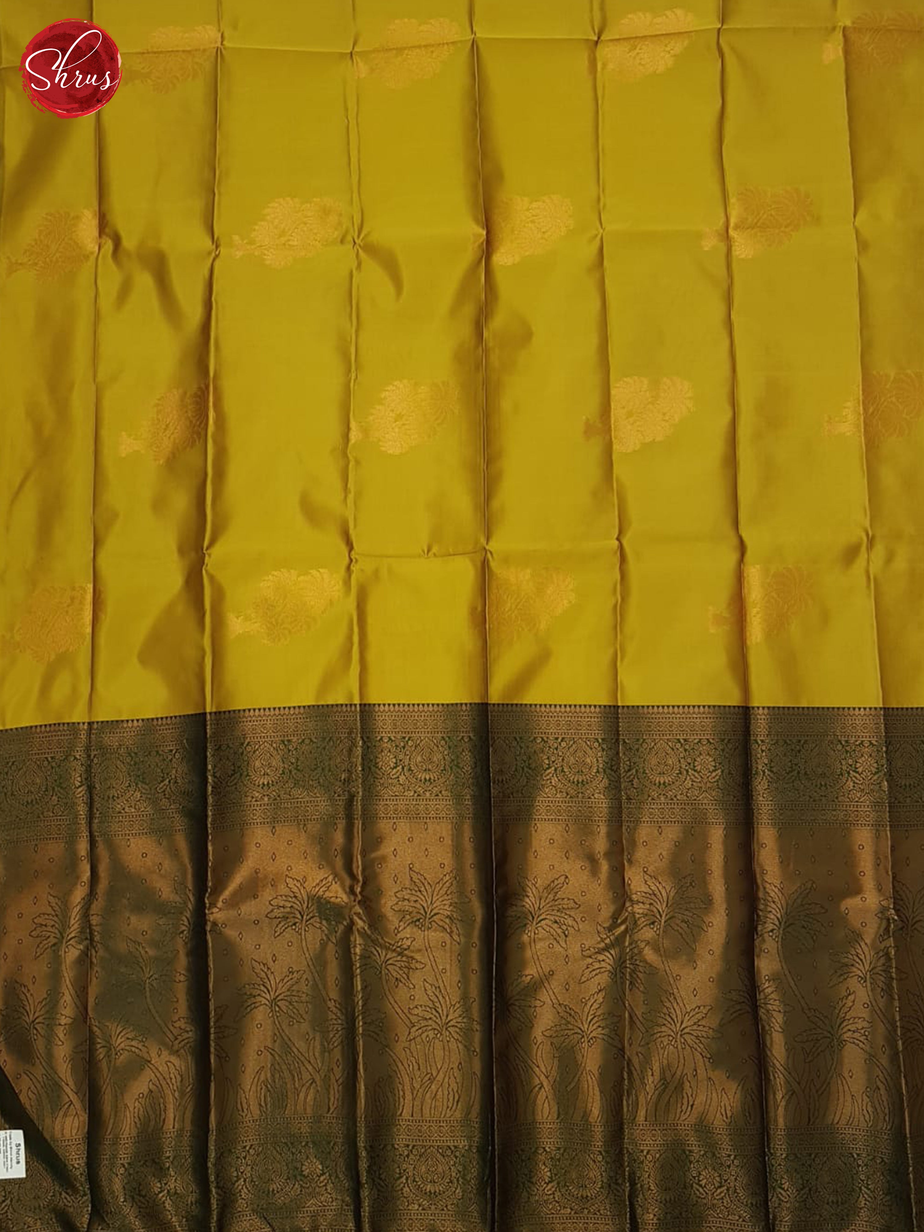 mustard and green- Semi Soft Silk Saree - Shop on ShrusEternity.com