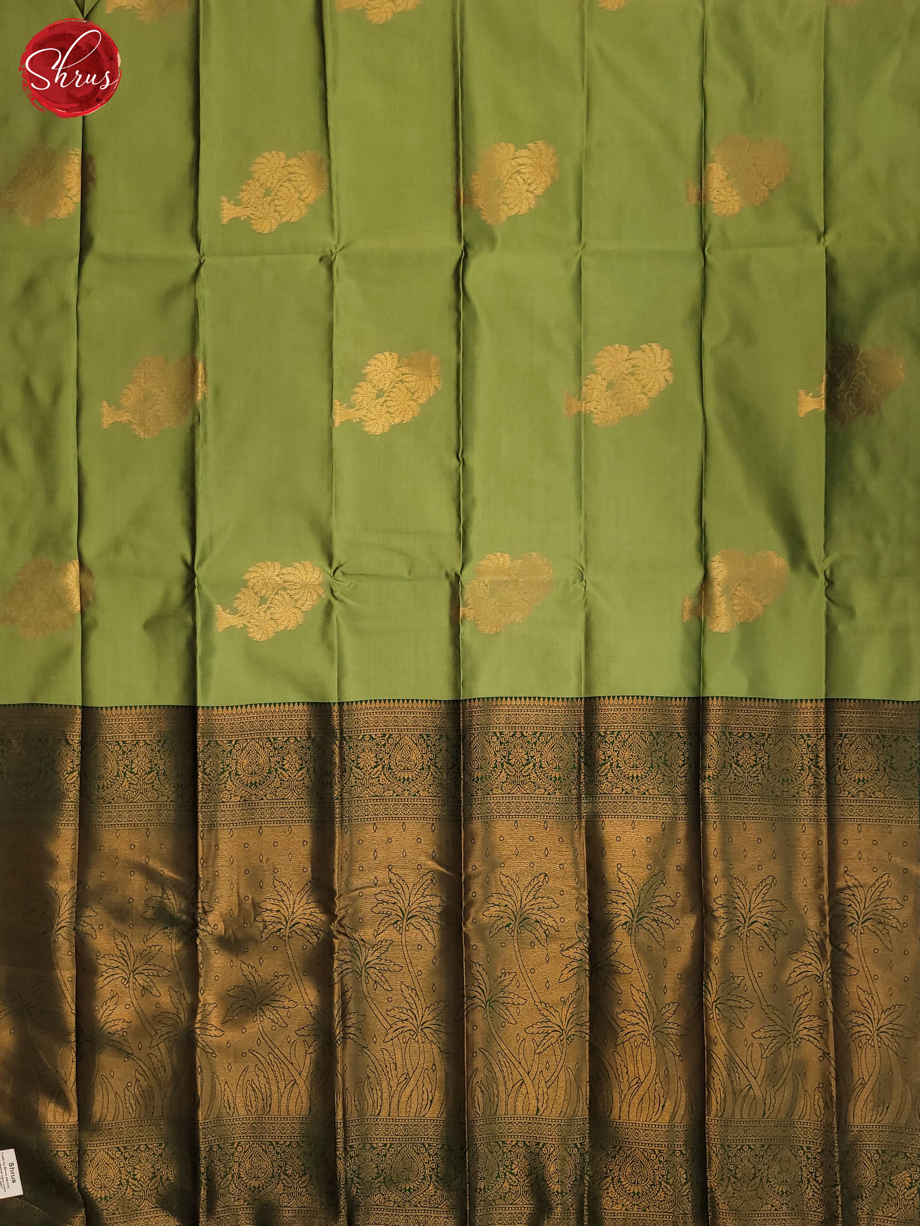 Elachi Green & Green - Semi Soft Silk Saree - Shop on ShrusEternity.com