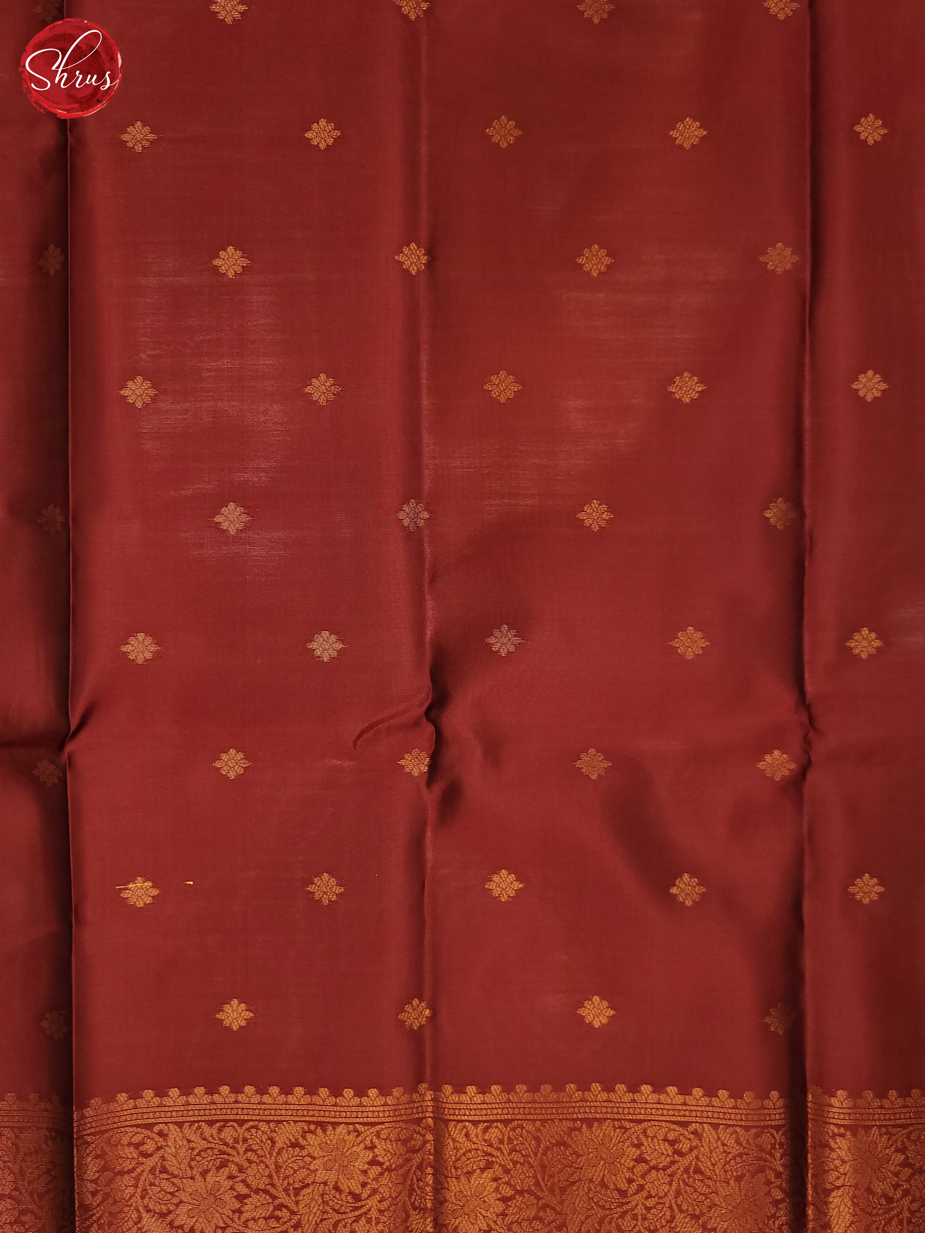 Peach & Maroon - Semi Soft Silk Saree - Shop on ShrusEternity.com