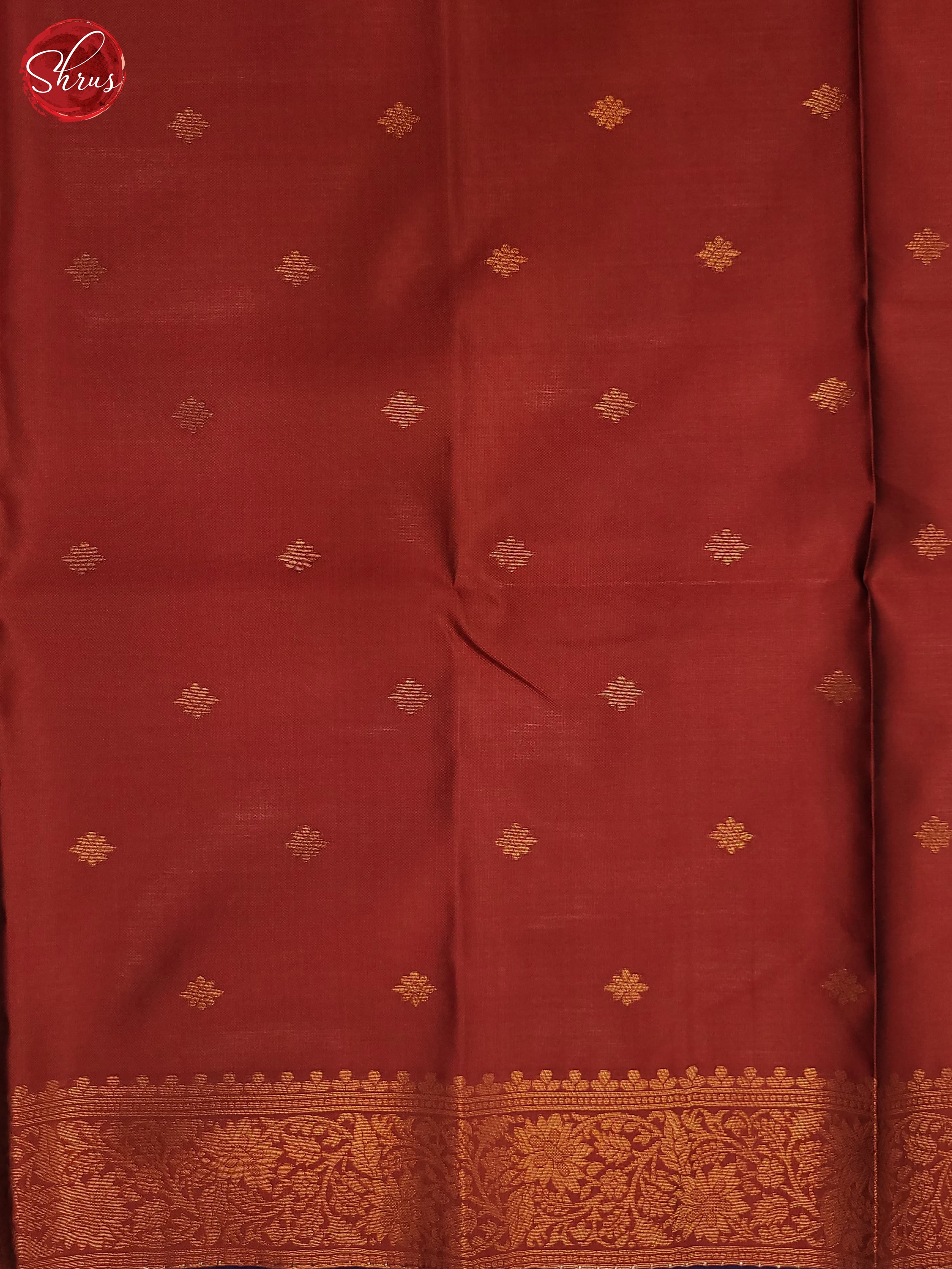 Navy Blue & Maroon - Semi Soft Silk Saree - Shop on ShrusEternity.com