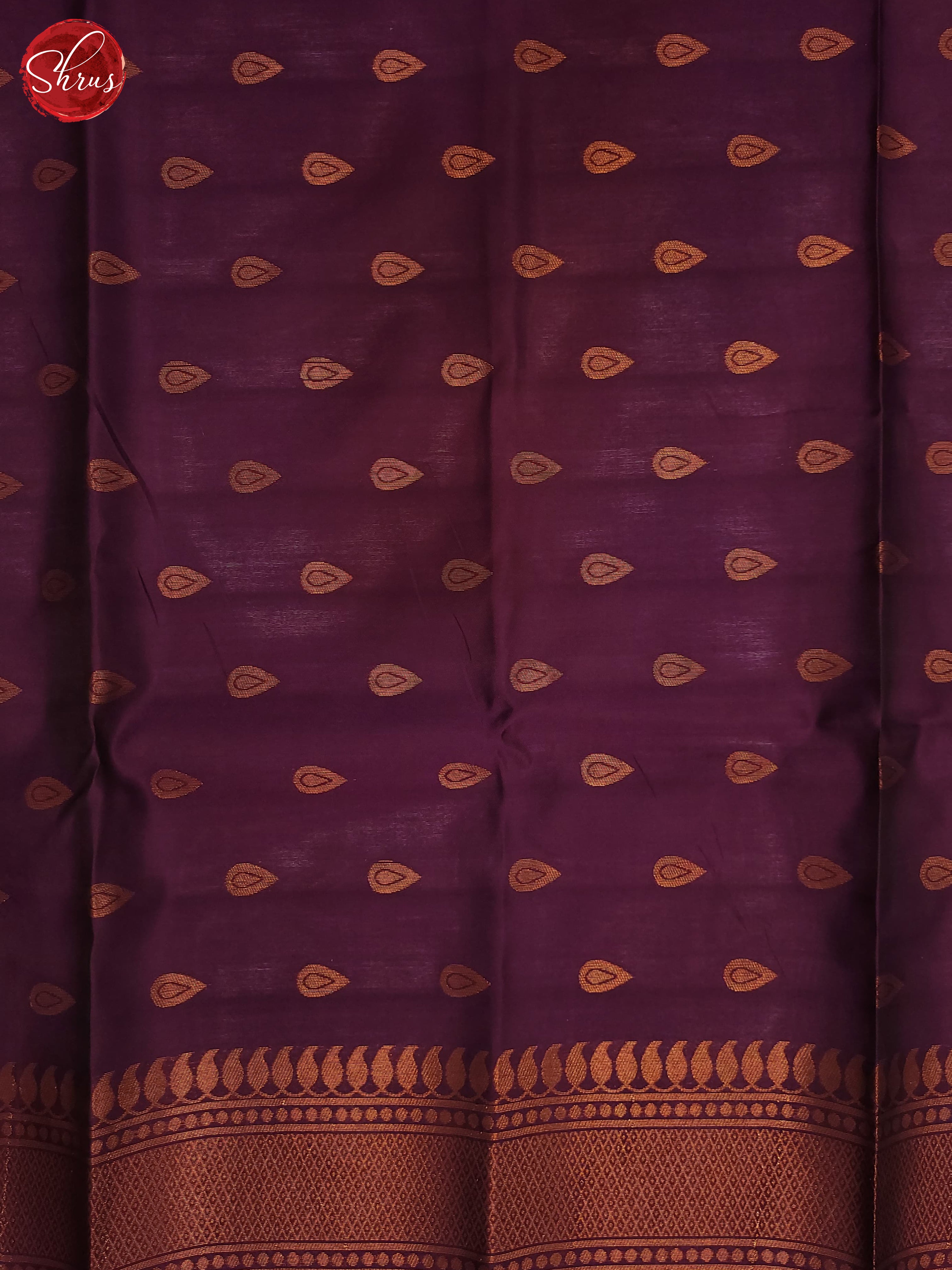 Bottle Green & Wine - Semi Soft Silk Saree - Shop on ShrusEternity.com