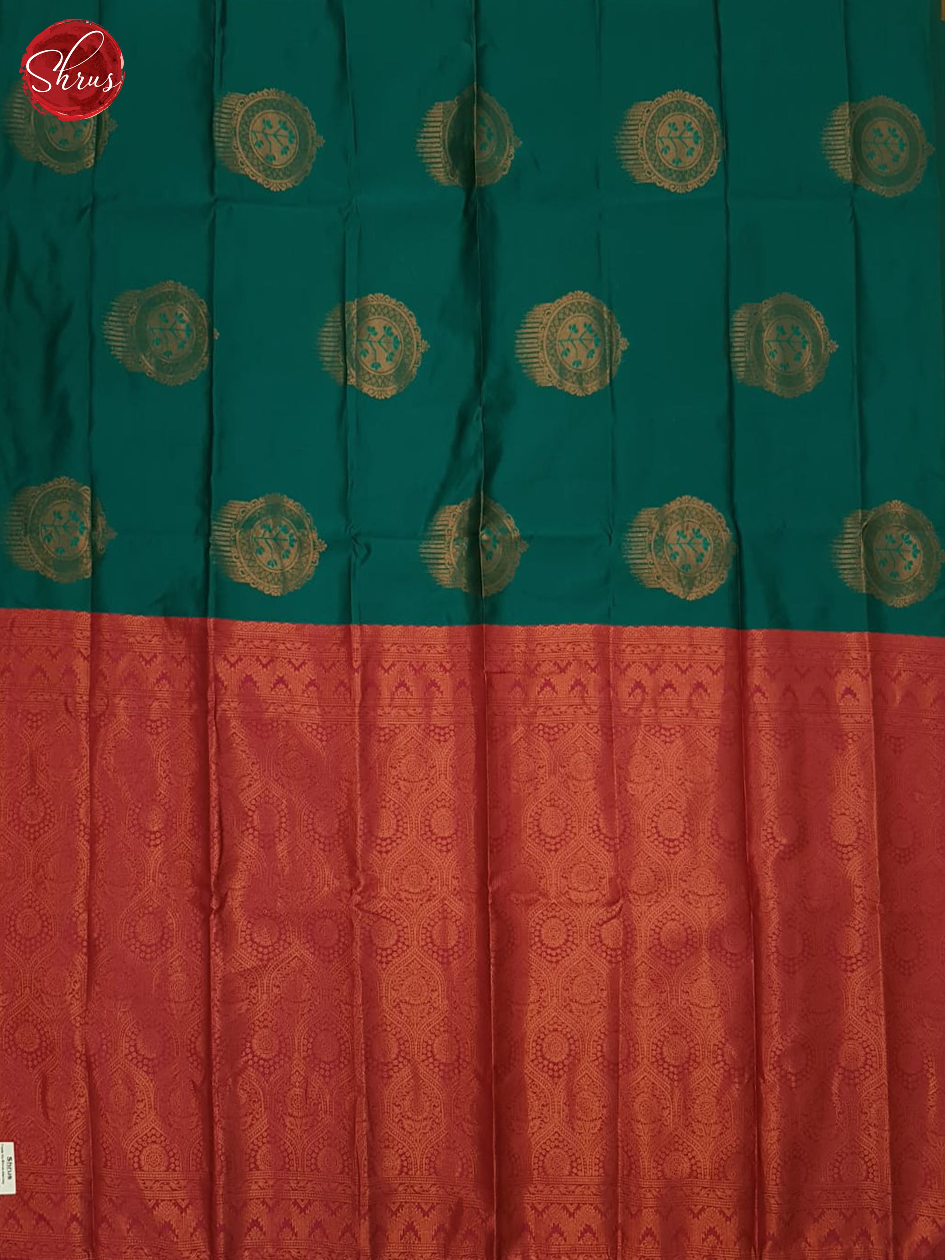 Green & Pink - Semi Softsilk Saree - Shop on ShrusEternity.com