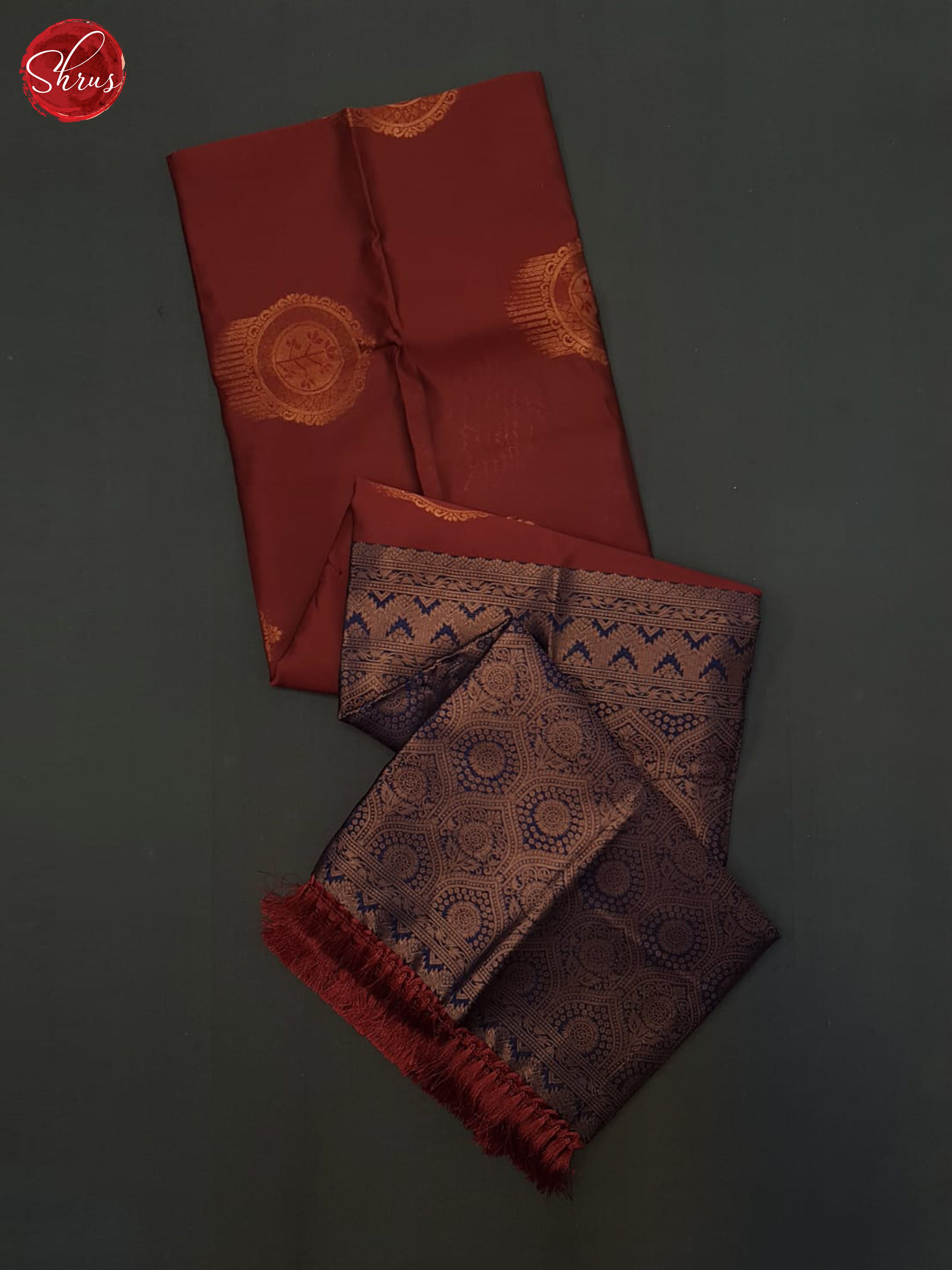 arakku maroon and blue - Semi Soft Silk Saree - Shop on ShrusEternity.com