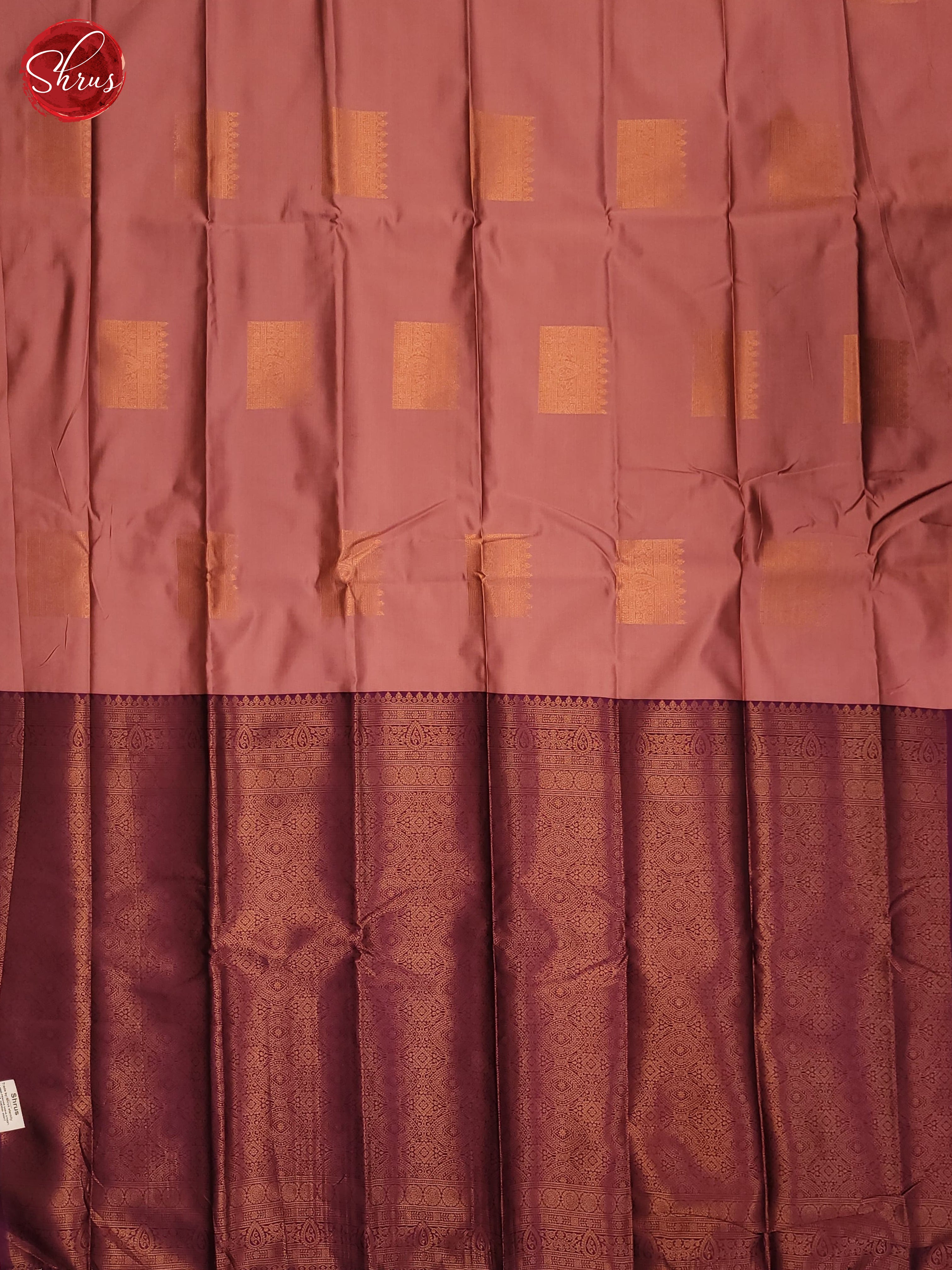 Dusty pink & Majenta - Semi Soft Silk Saree - Shop on ShrusEternity.com