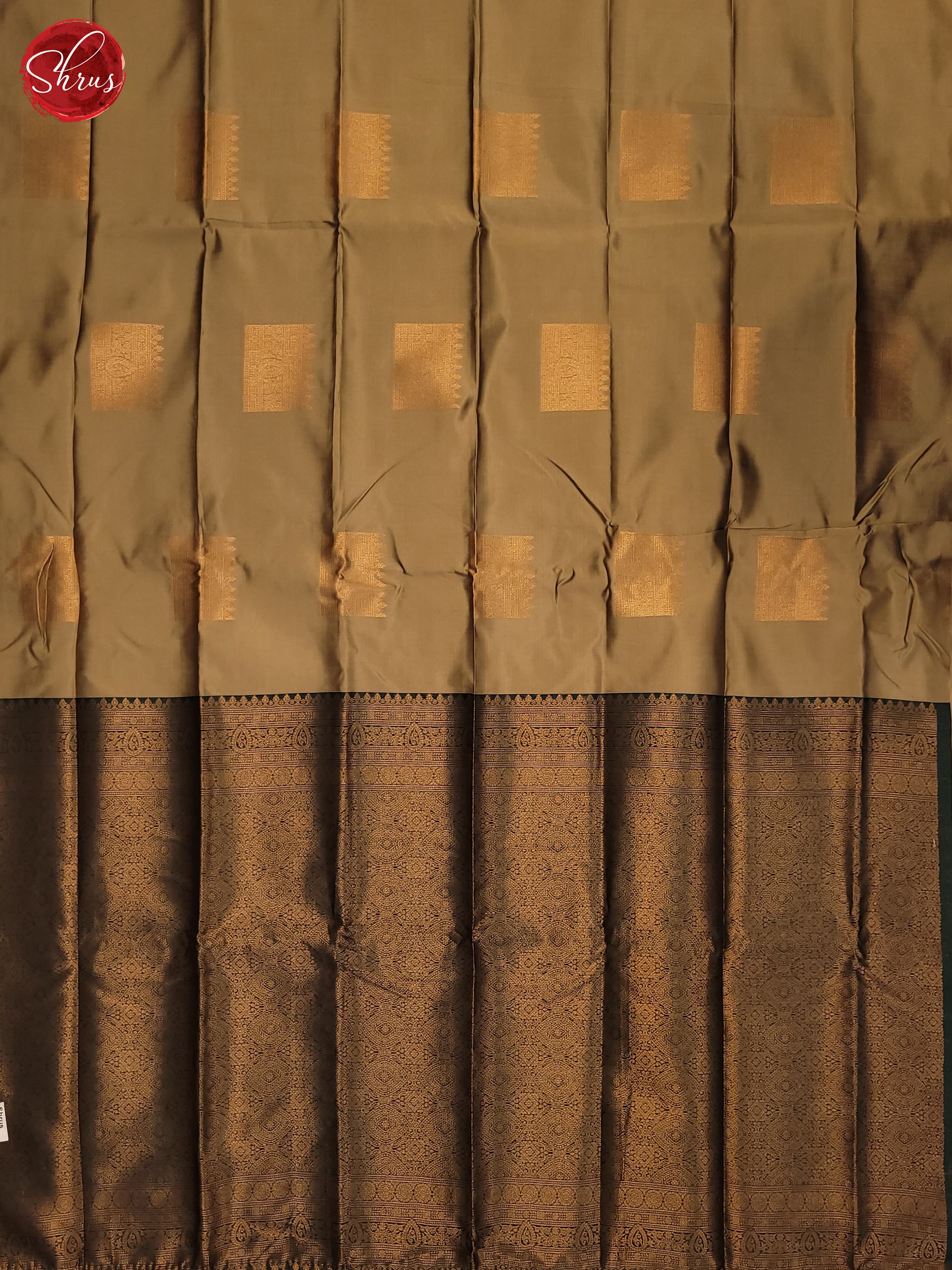 Grey & Green - Semi Soft Silk Saree - Shop on ShrusEternity.com