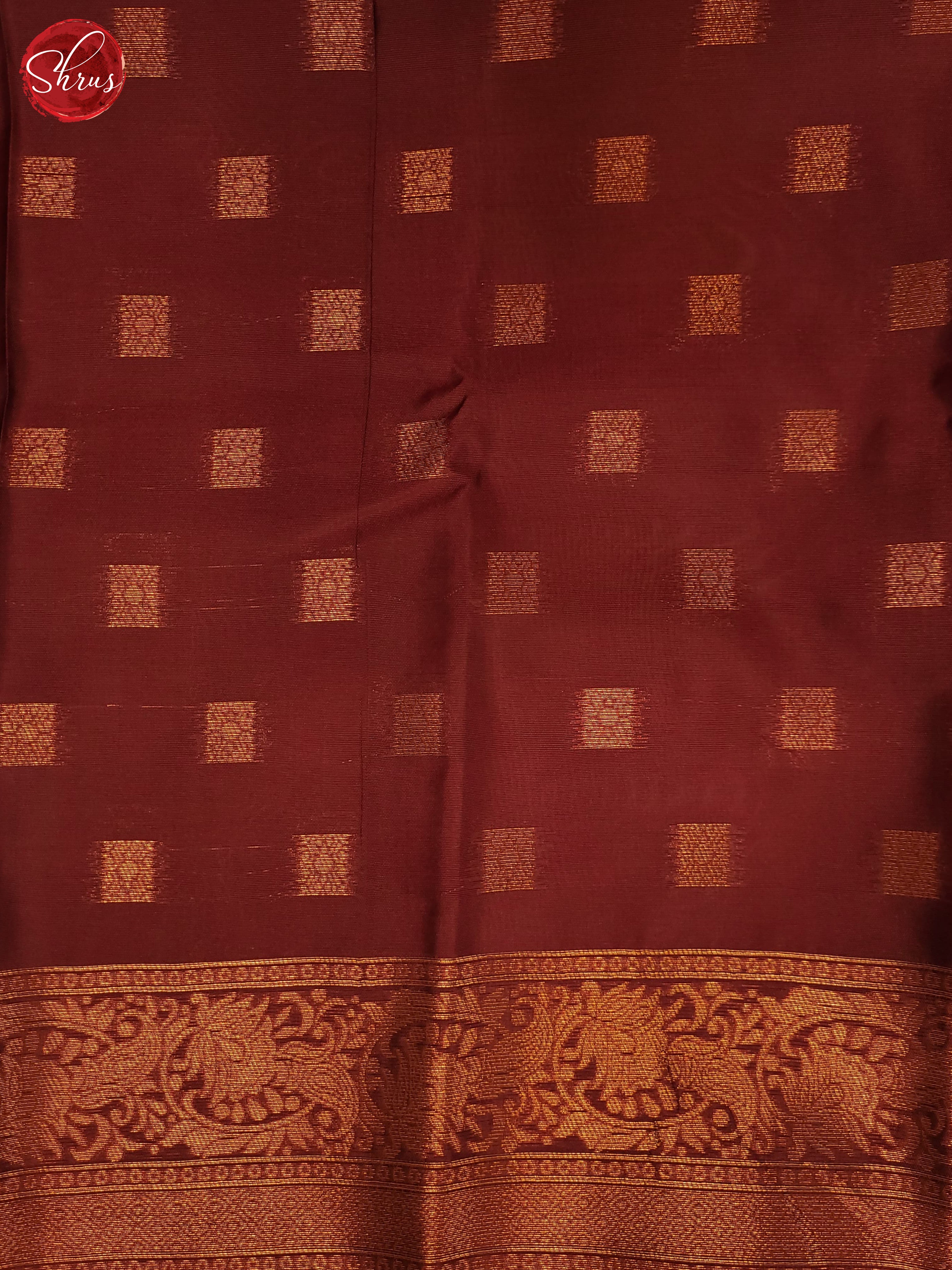 Grey & maroon - Semi Soft Silk Saree - Shop on ShrusEternity.com