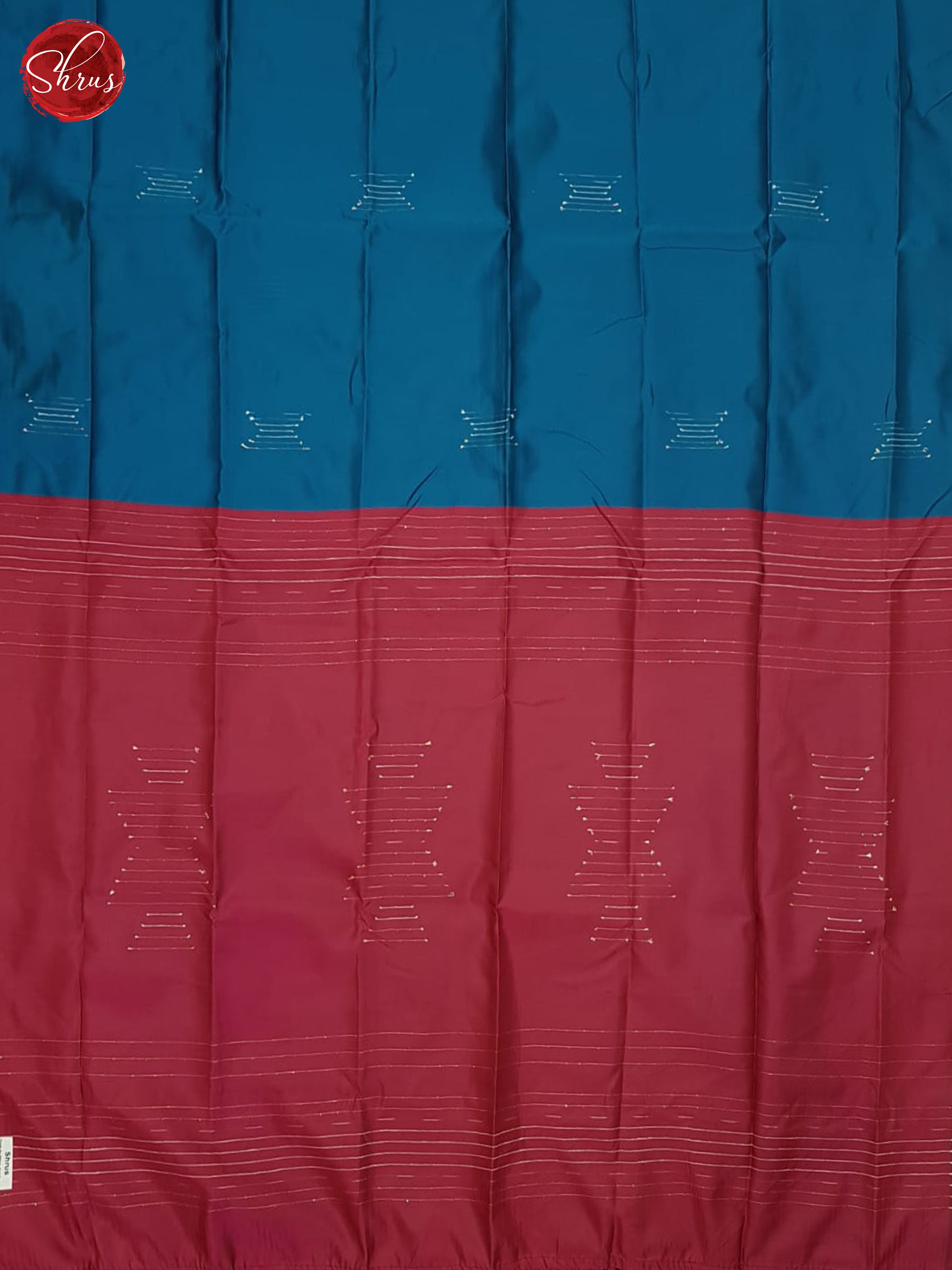 Blue & Pink - Semi Softsilk Saree - Shop on ShrusEternity.com