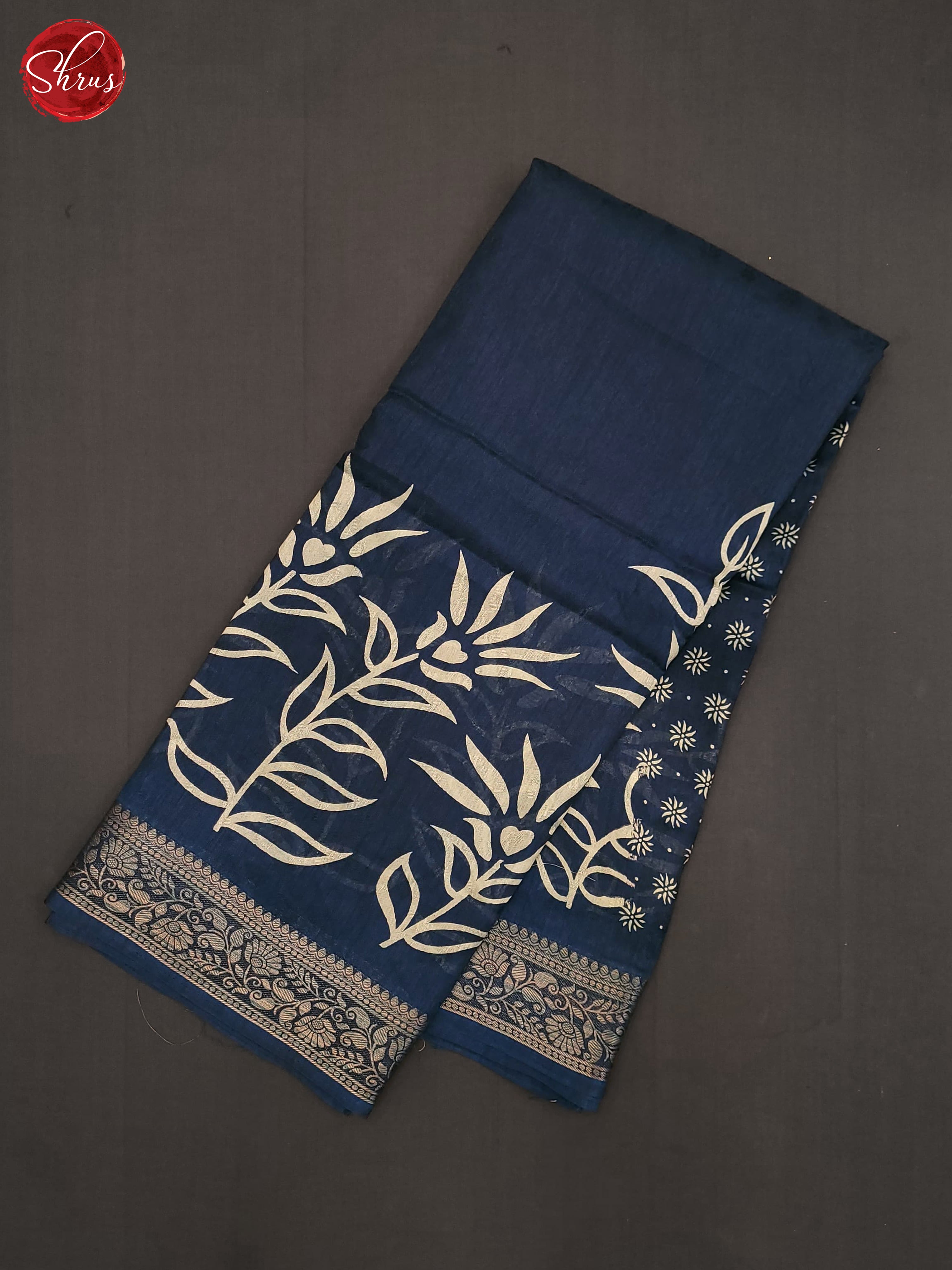 Blue(Single Tone)- Semi Crepe Saree - Shop on ShrusEternity.com