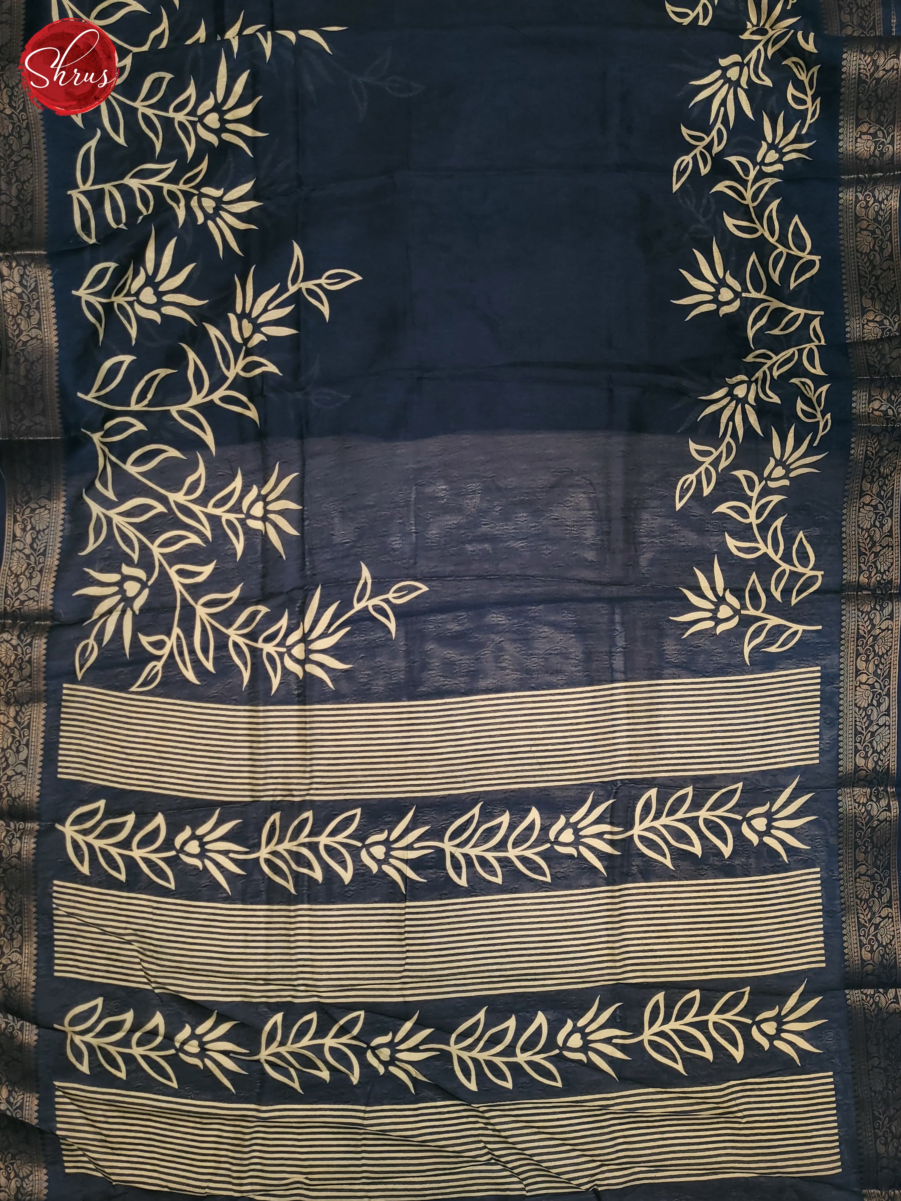 Blue(Single Tone)- Semi Crepe Saree - Shop on ShrusEternity.com