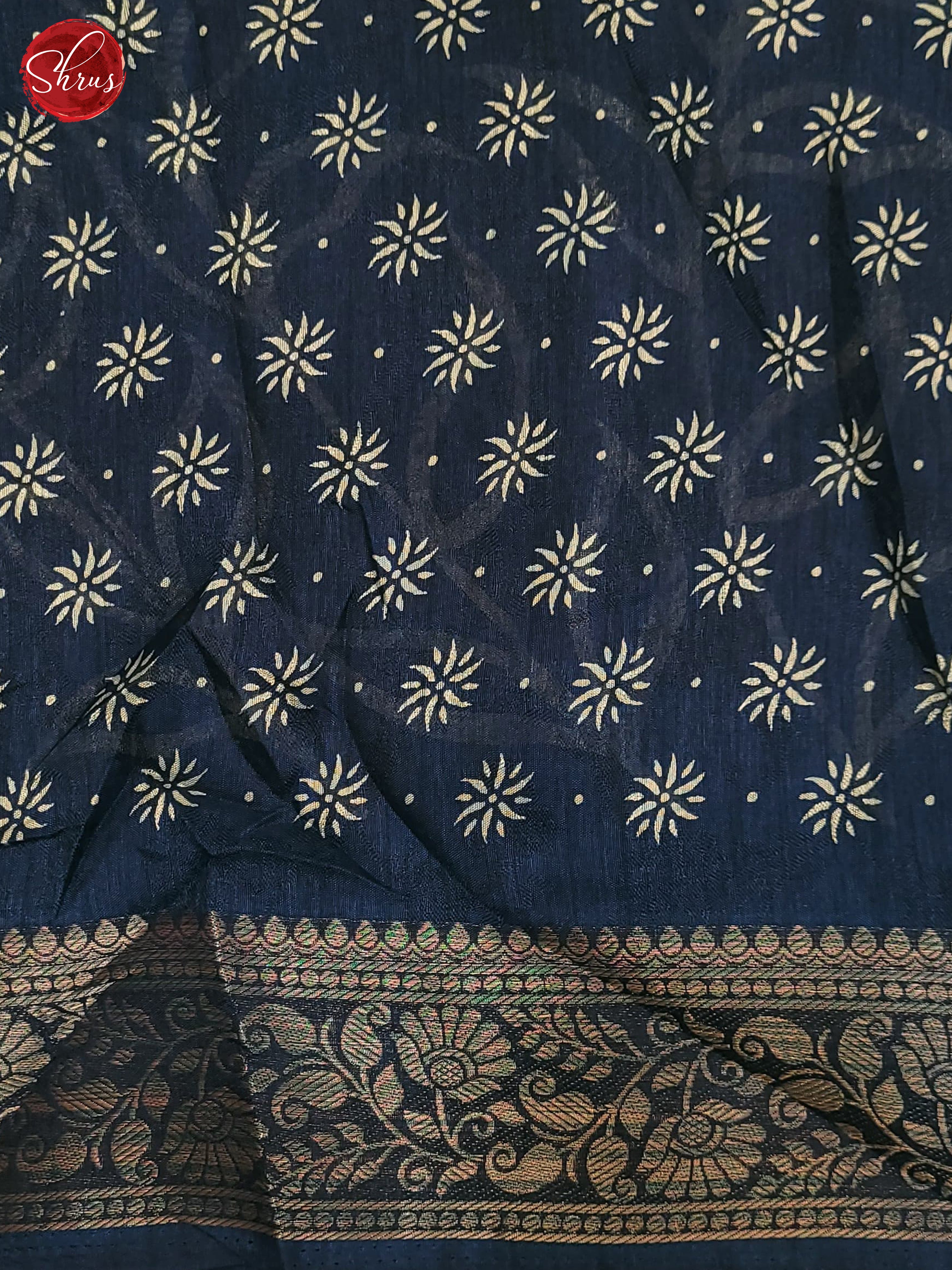 Blue(Single Tone)- Semi Crepe Saree - Shop on ShrusEternity.com