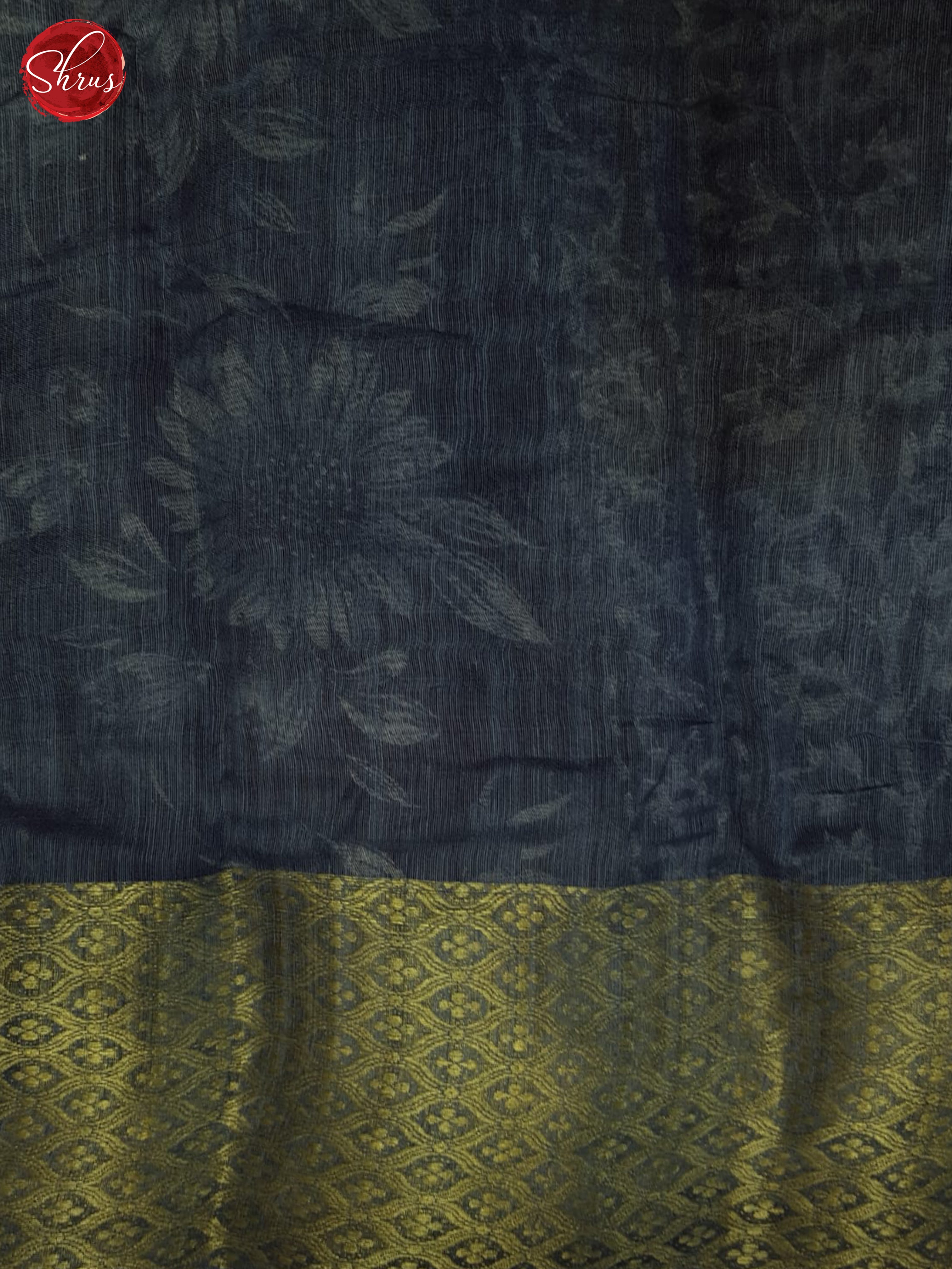 Black And Grey-Semi Gicha Saree - Shop on ShrusEternity.com