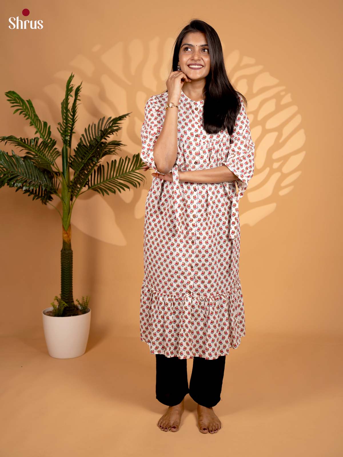 Cream - Readymade Suits - Shop on ShrusEternity.com