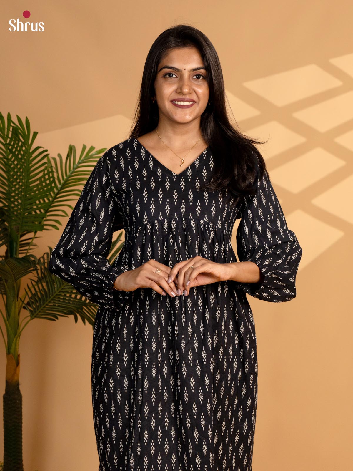 Black - Readymade Kurti - Shop on ShrusEternity.com