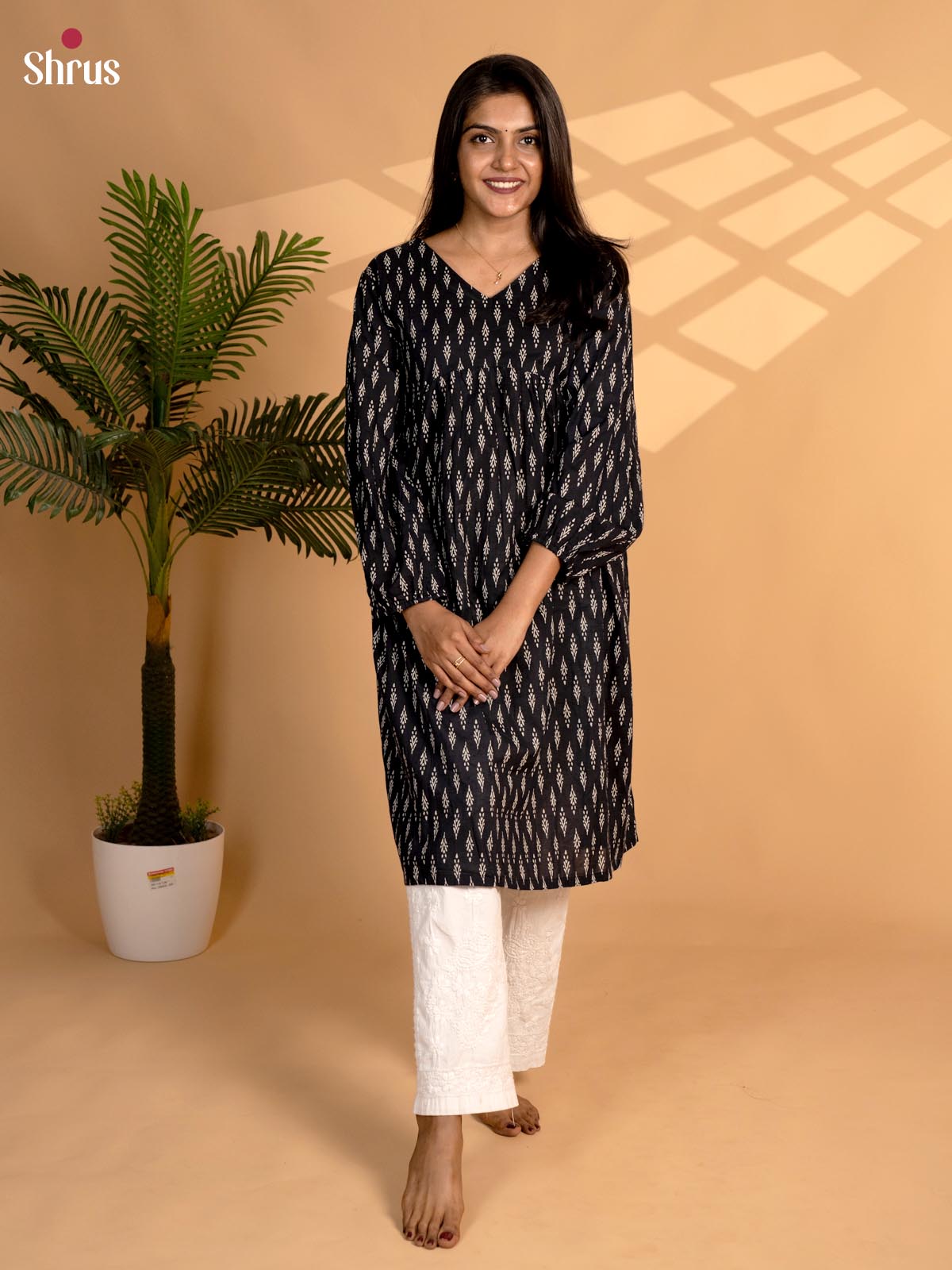 Black - Readymade Kurti - Shop on ShrusEternity.com