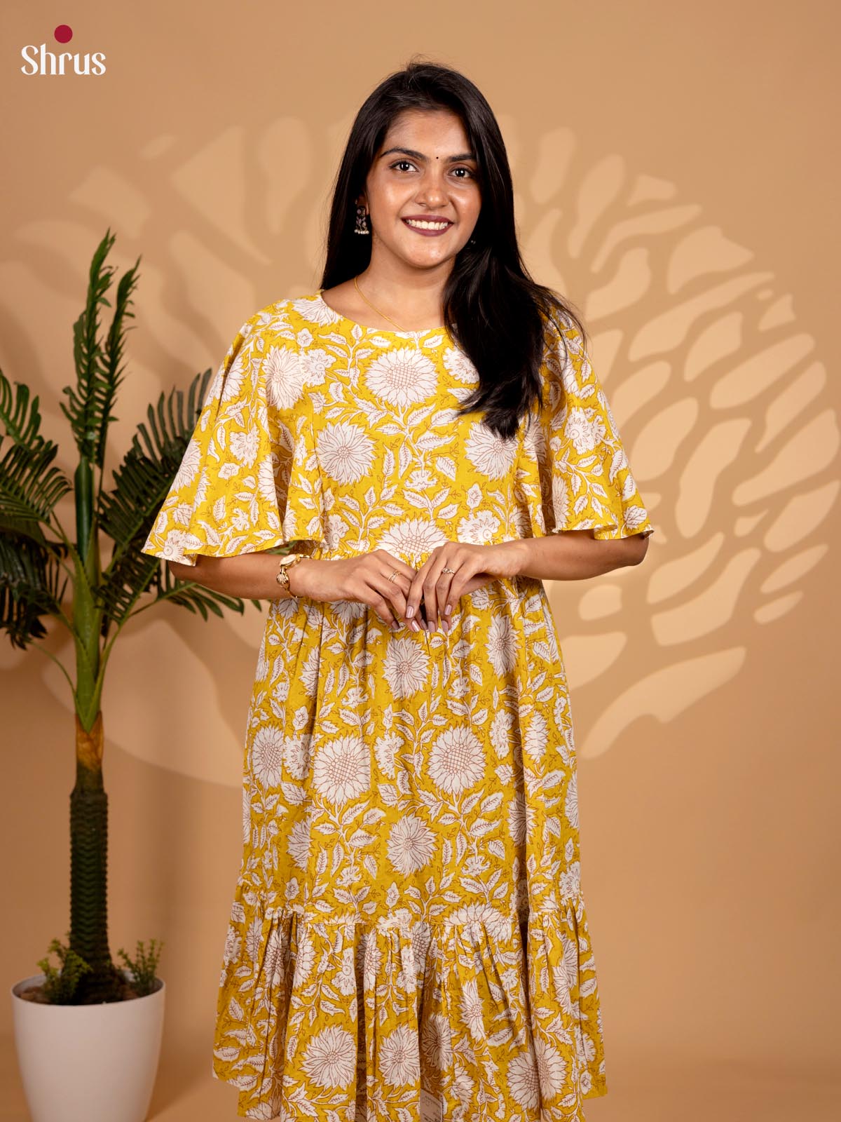 Mustard - Readymade Kurti - Shop on ShrusEternity.com