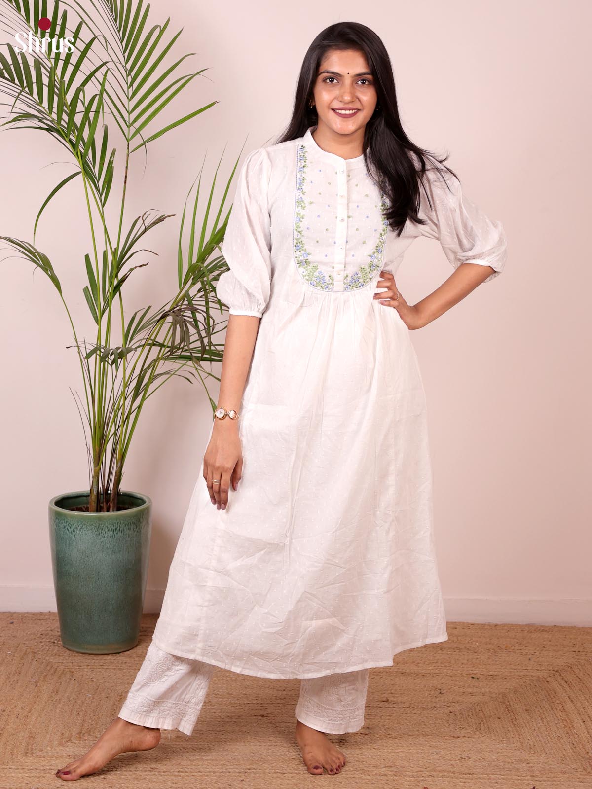 White - Readymade Kurti - Shop on ShrusEternity.com