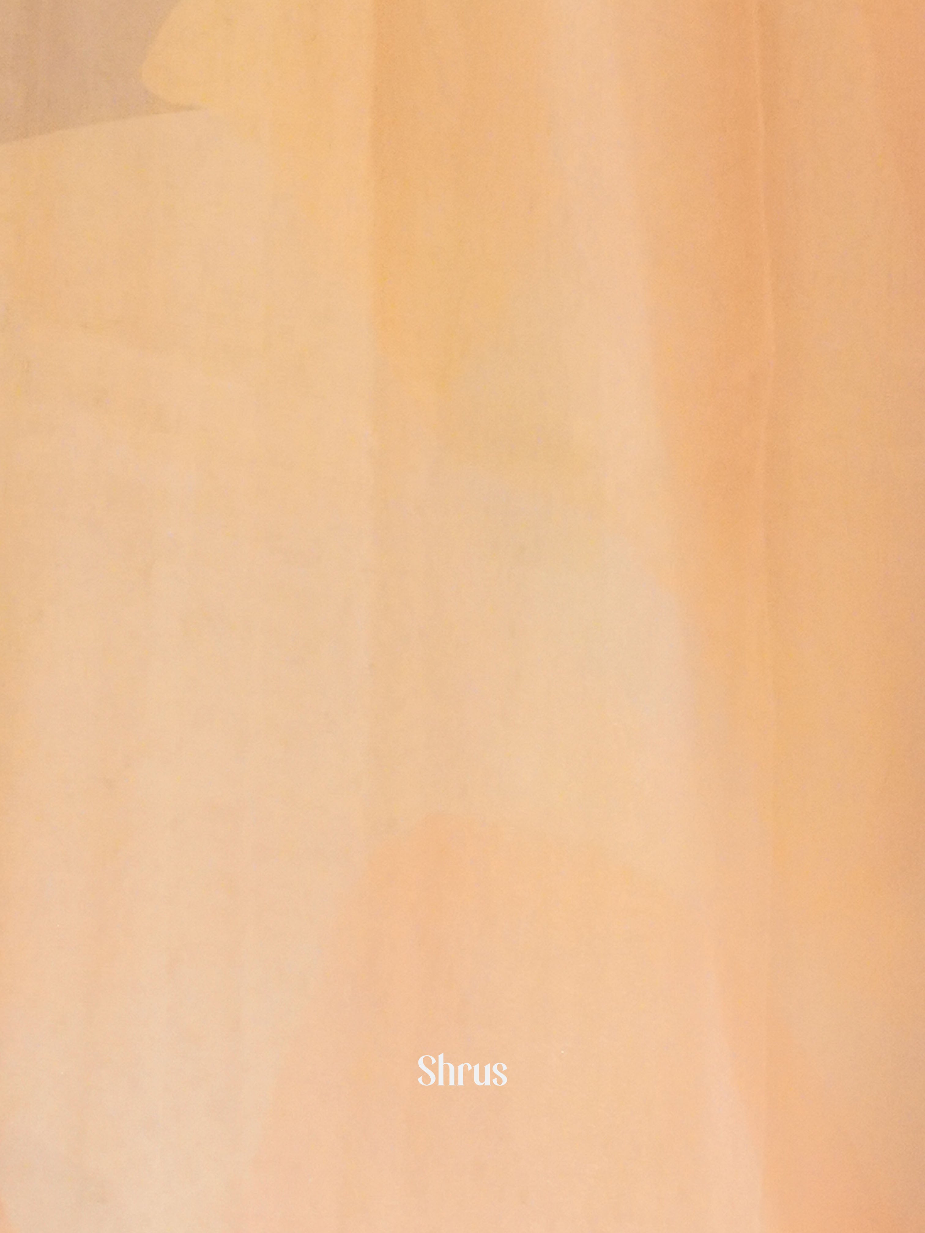 Peaches Pink And Grey - Semi Organza Saree - Shop on ShrusEternity.com