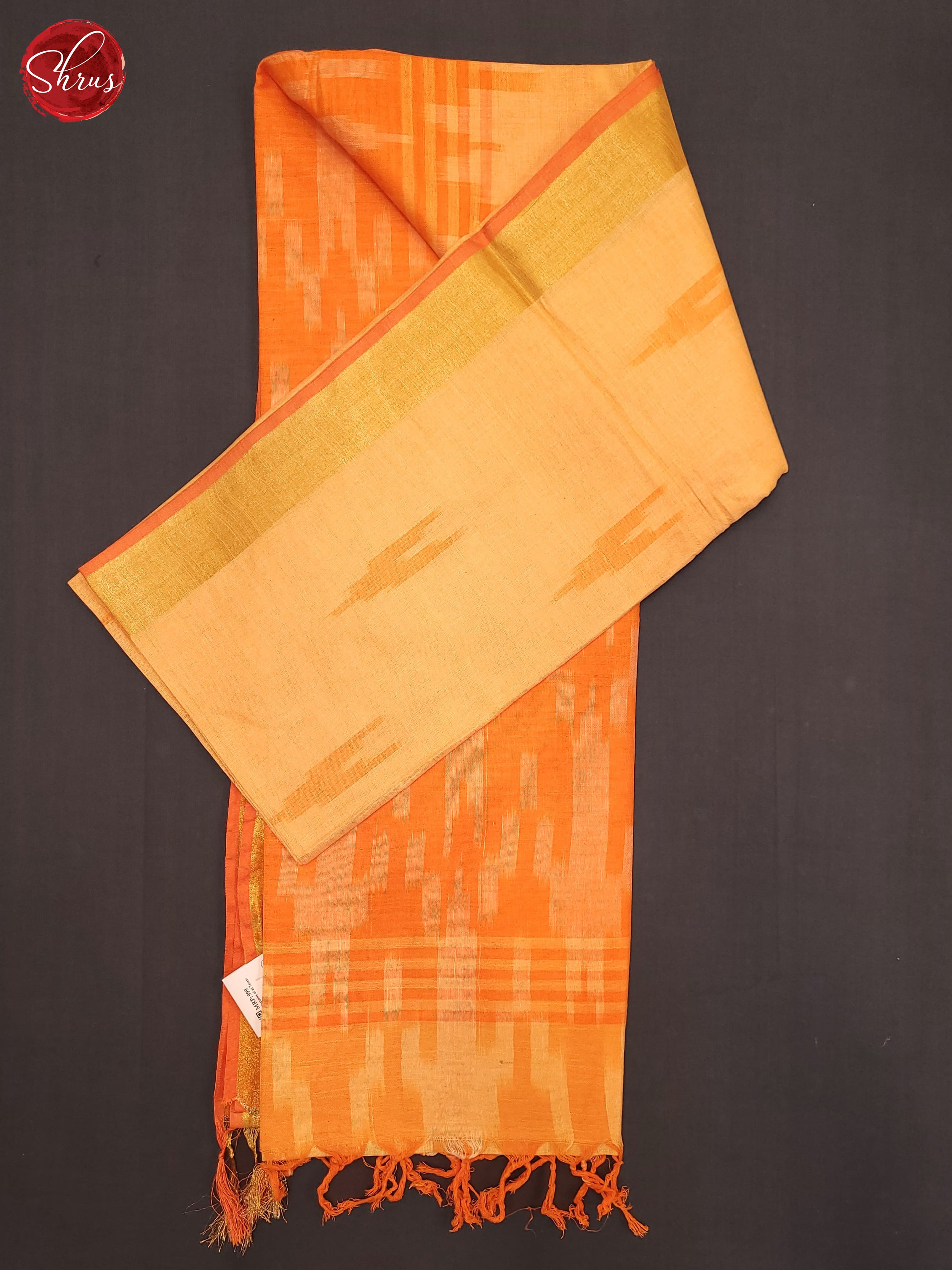 Orange- Semi Ikkat Saree - Shop on ShrusEternity.com