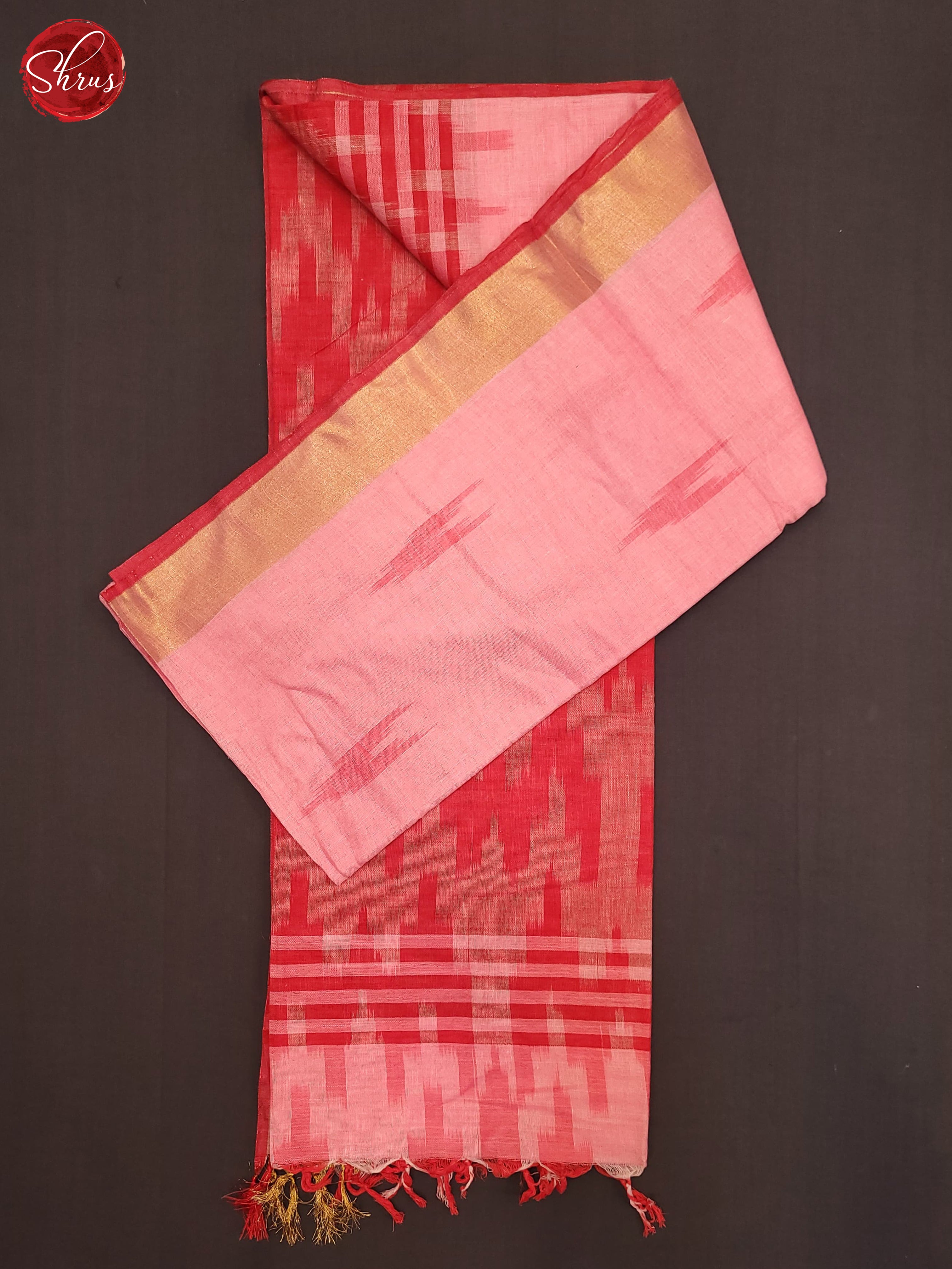 Pink and Red - Semi Ikkat Saree - Shop on ShrusEternity.com