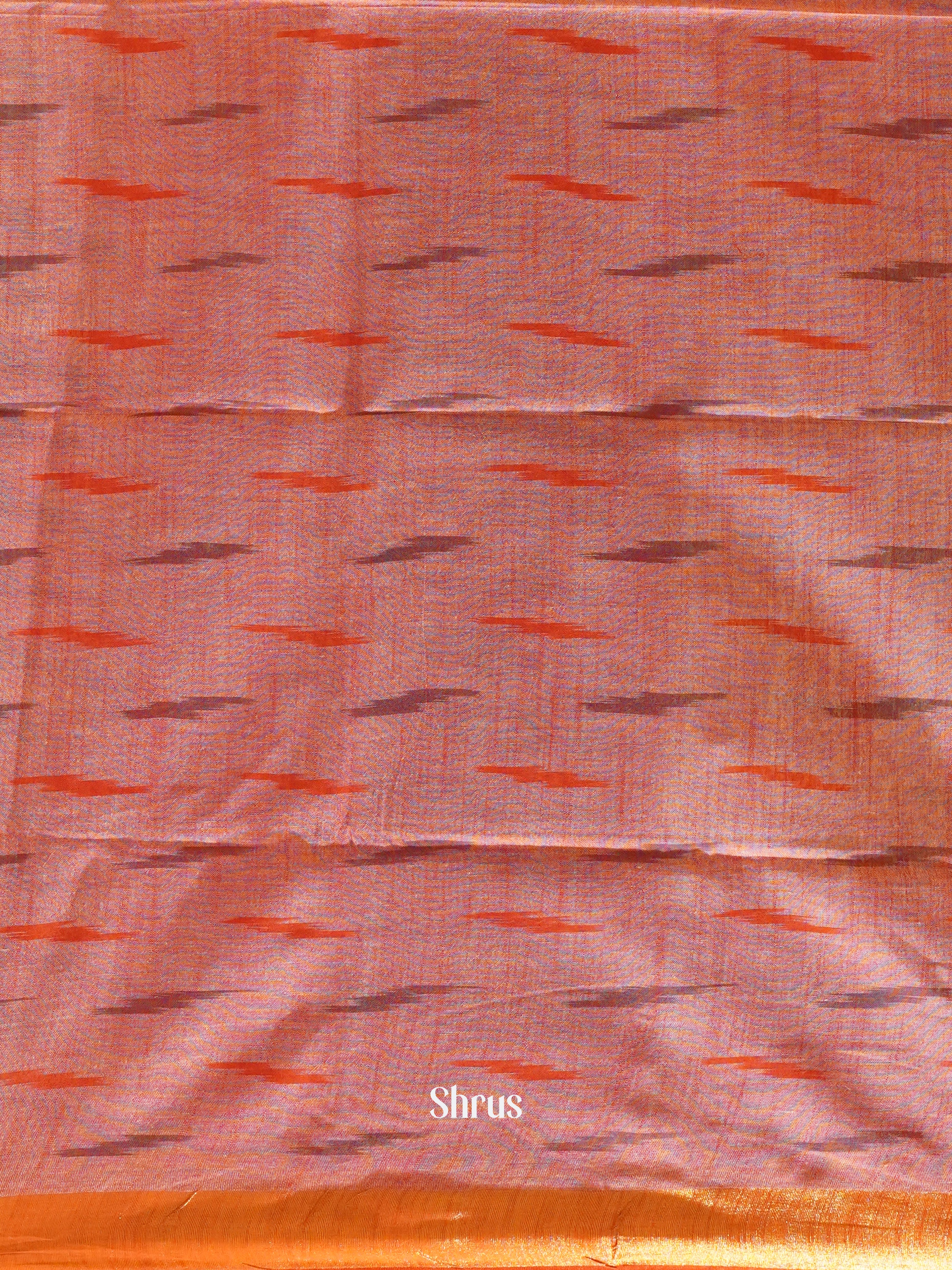 Yellow & Red - Semi Ikkat Saree - Shop on ShrusEternity.com