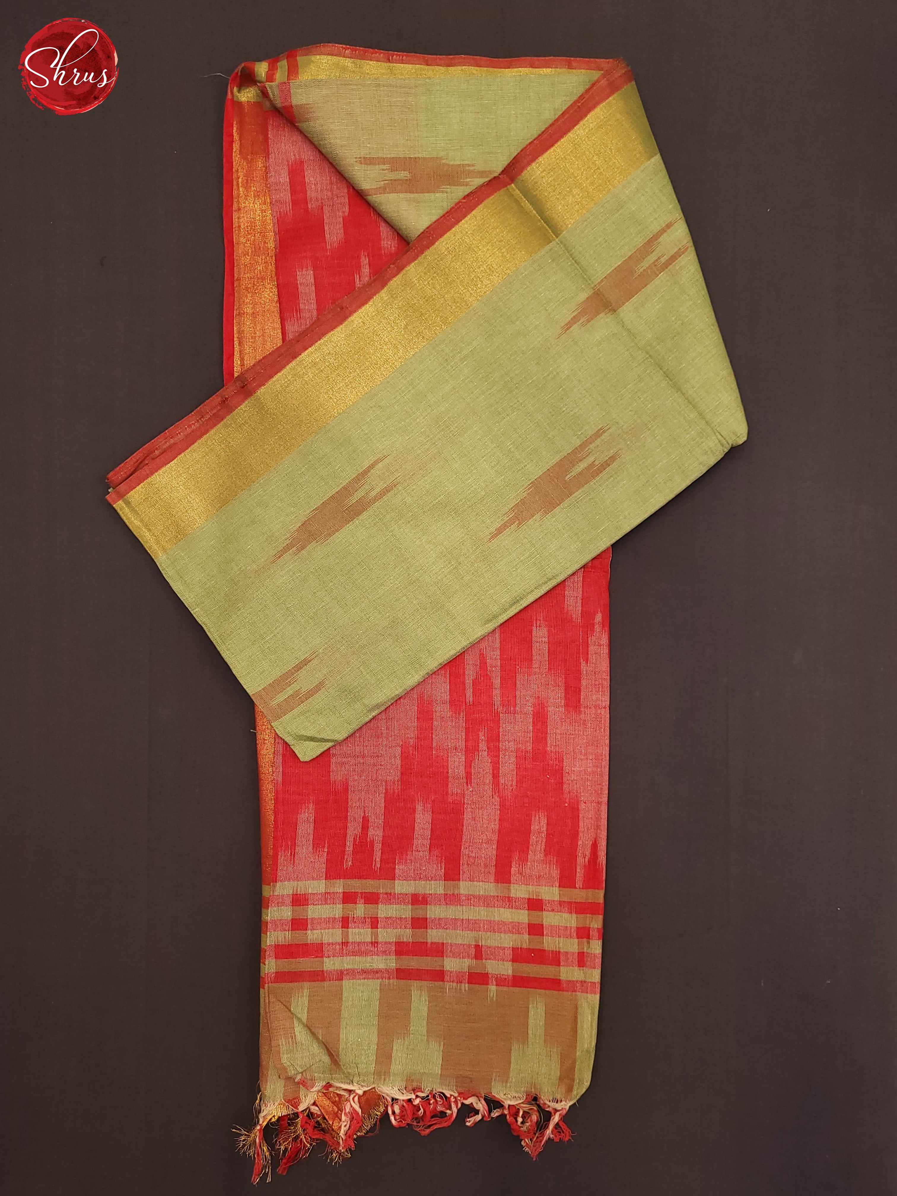 Elachi Green and pink - Semi Ikkat Saree - Shop on ShrusEternity.com