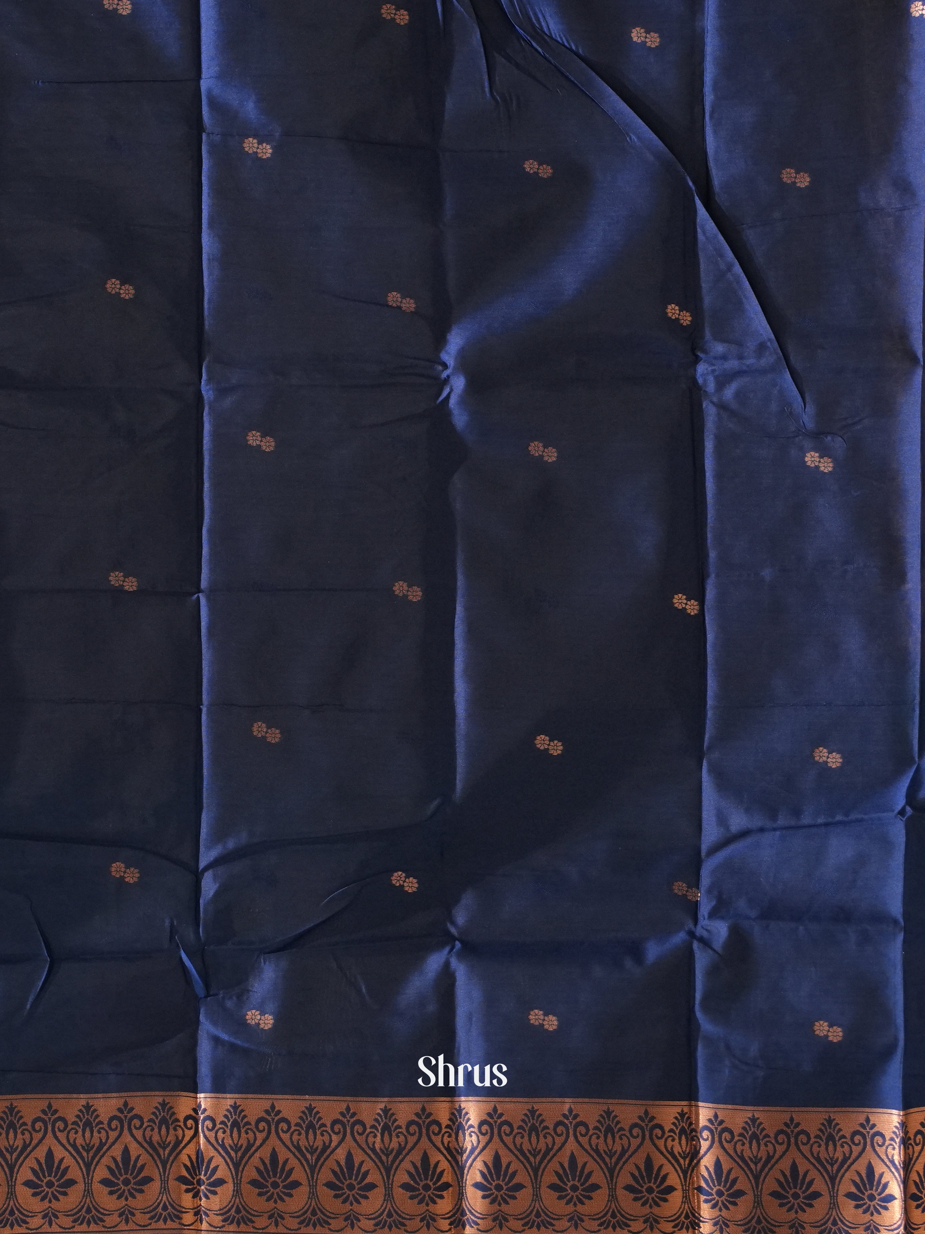 Peacock Green And Blue-Semi soft silk Saree - Shop on ShrusEternity.com