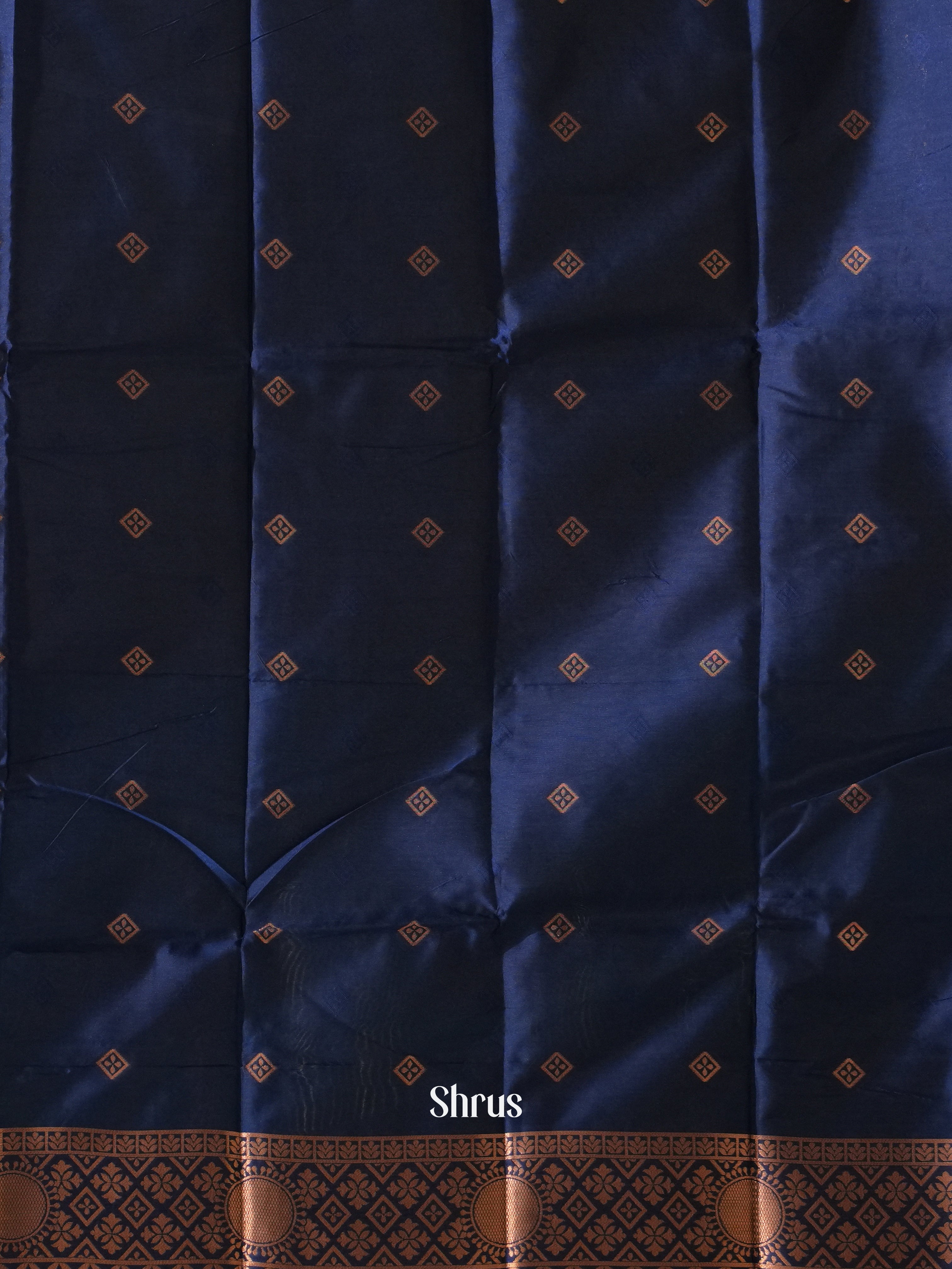 Green & Blue - Semi Soft Silk Saree - Shop on ShrusEternity.com