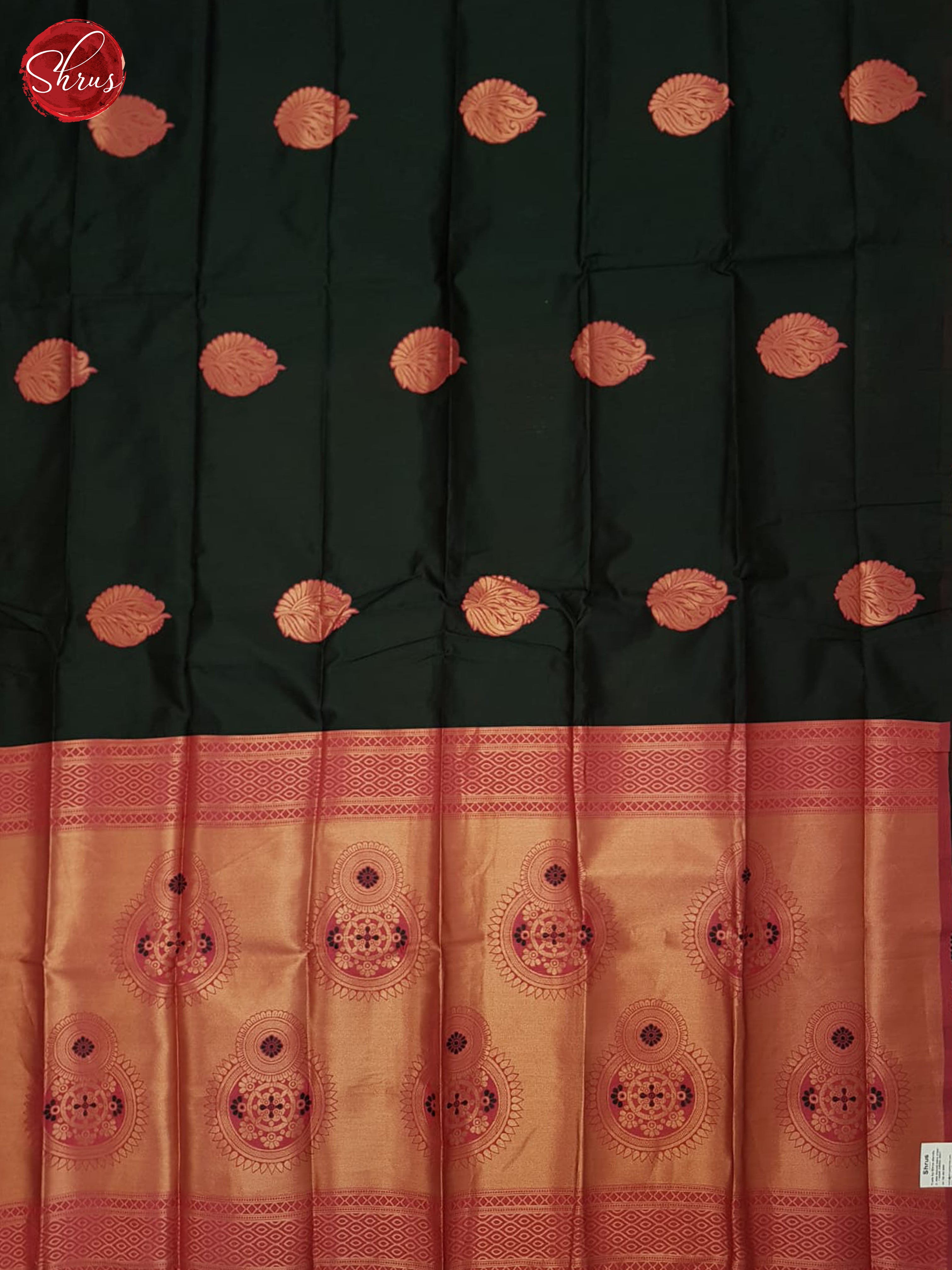 green and pink- Semi SOft Silk saree - Shop on ShrusEternity.com