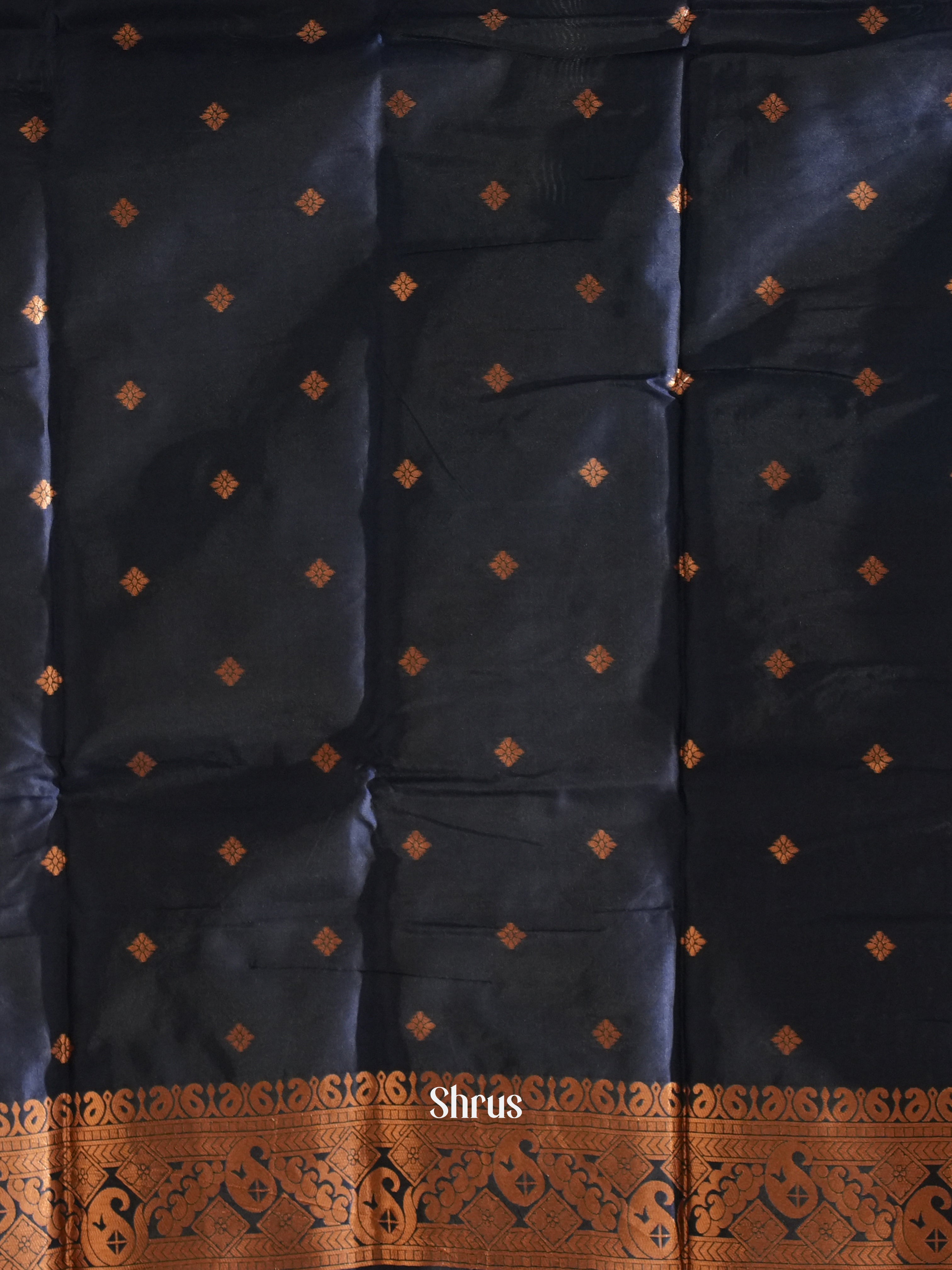 green and blue- Semi Soft Silk Saree - Shop on ShrusEternity.com