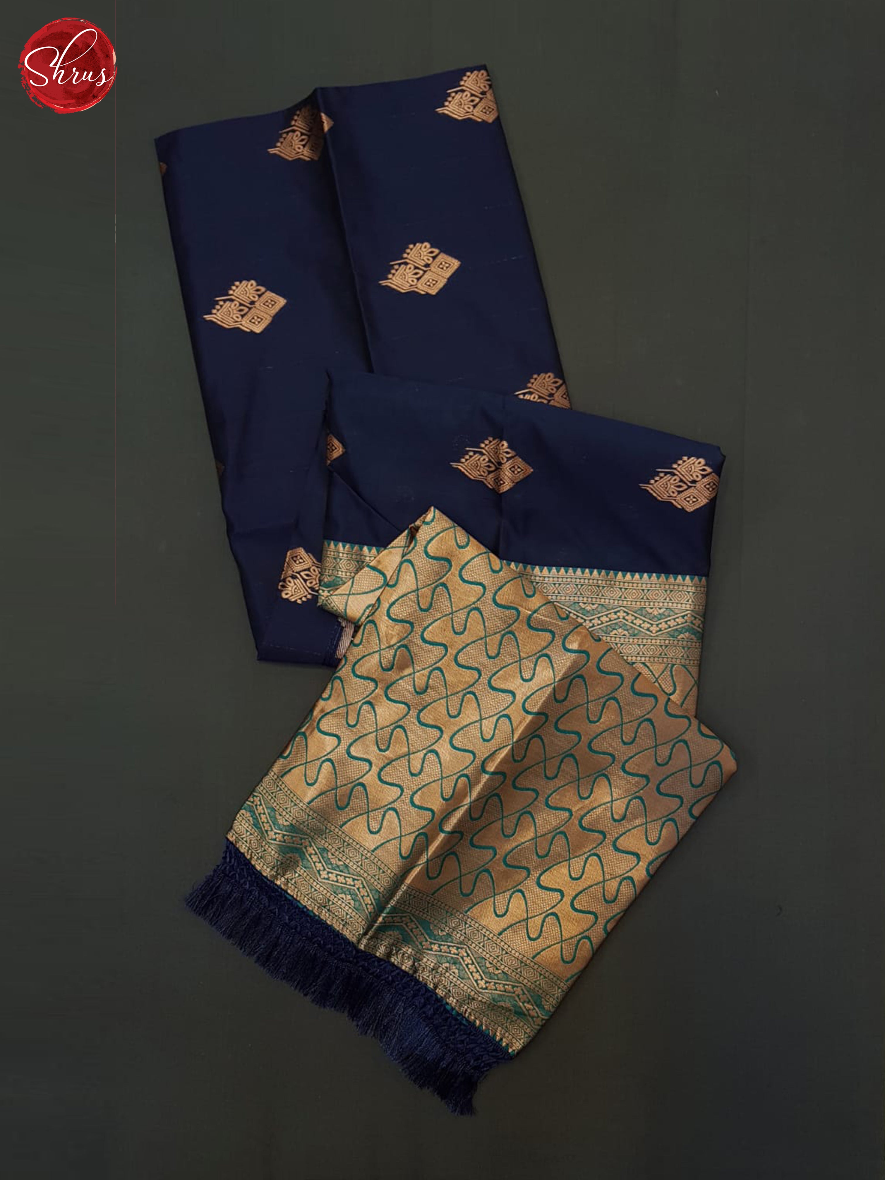 blue and green- Semi SoftSilk Saree - Shop on ShrusEternity.com