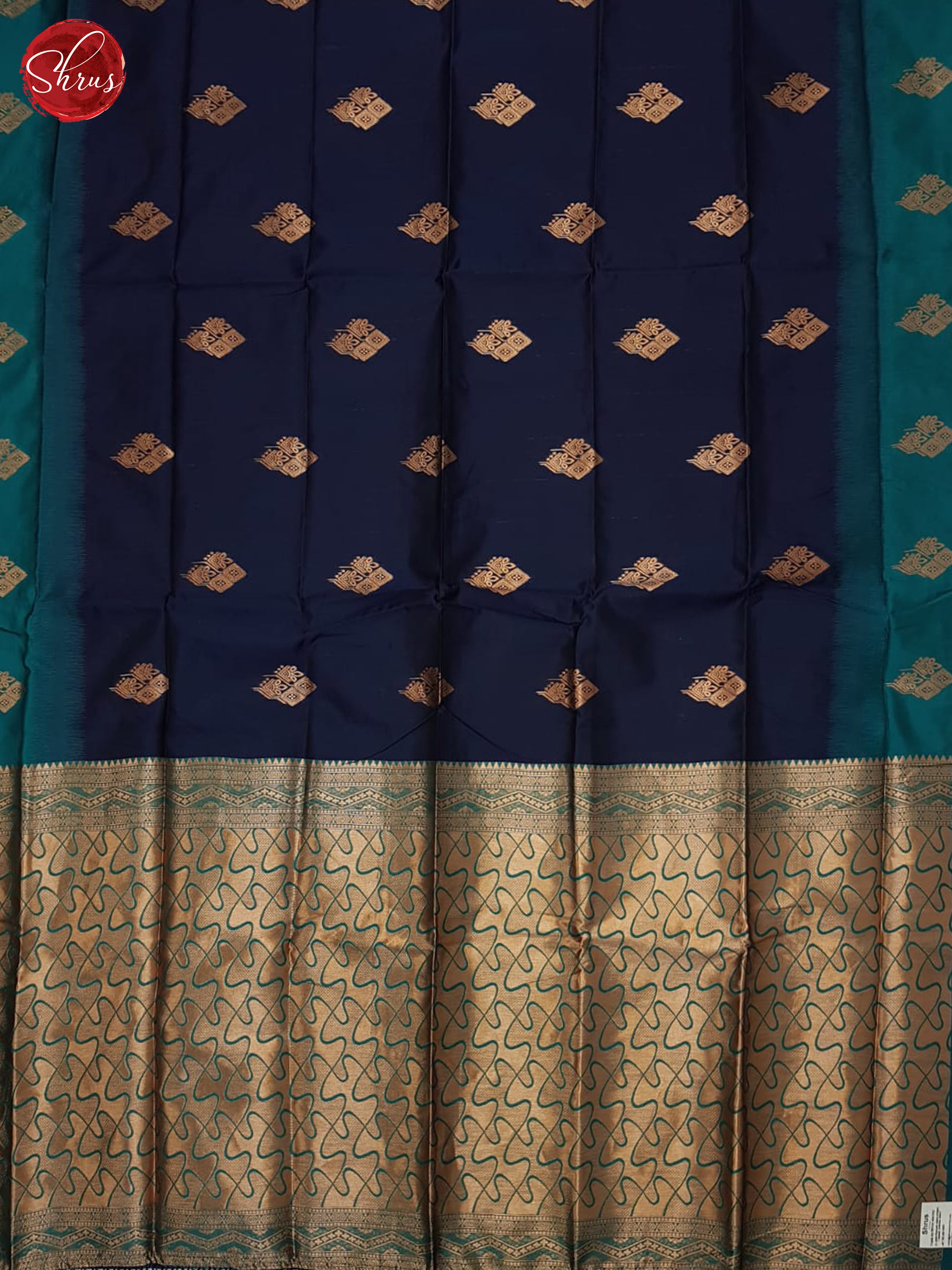 blue and green- Semi SoftSilk Saree - Shop on ShrusEternity.com