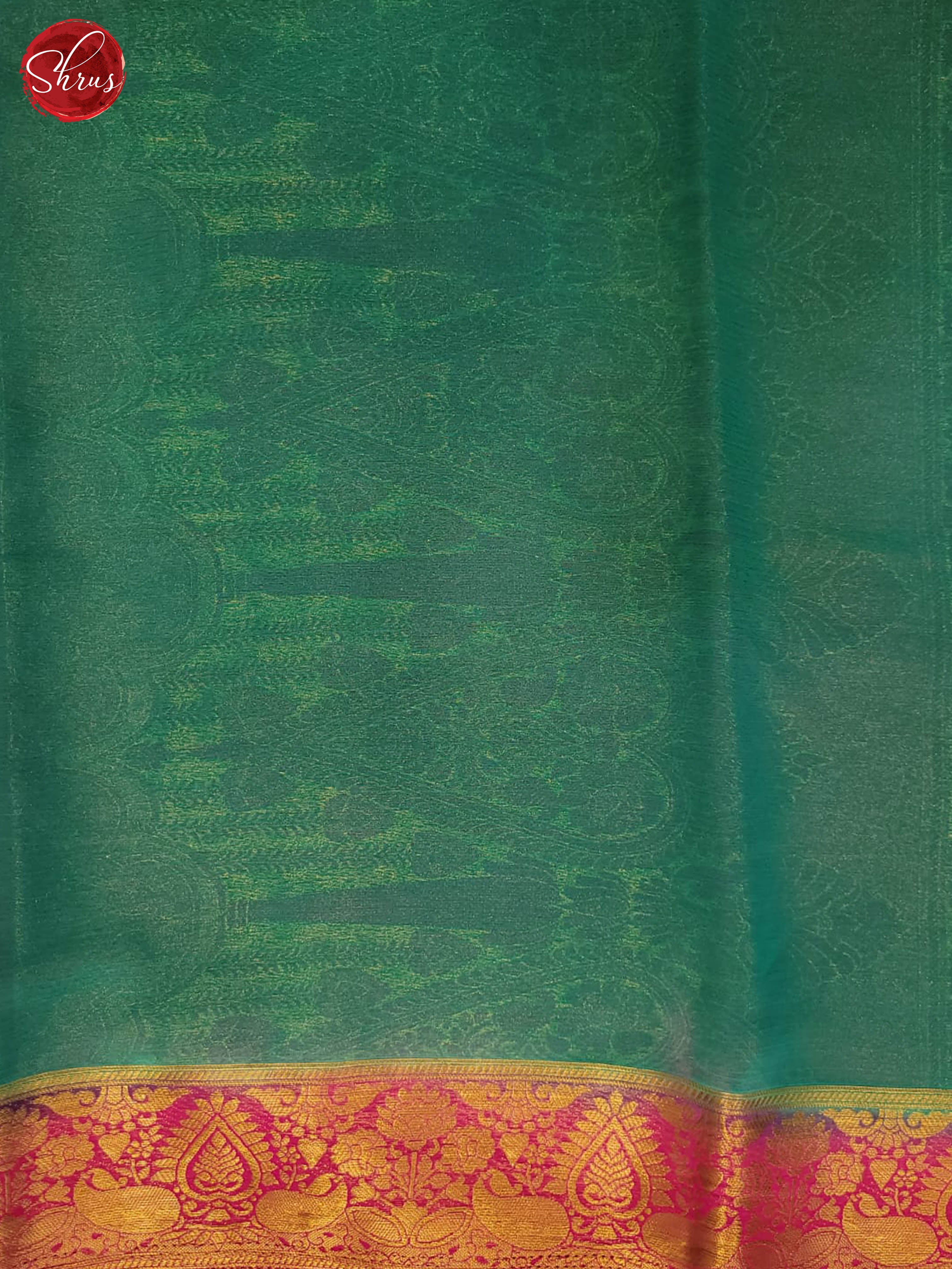 Green and pink- Semi Pochampally Saree - Shop on ShrusEternity.com