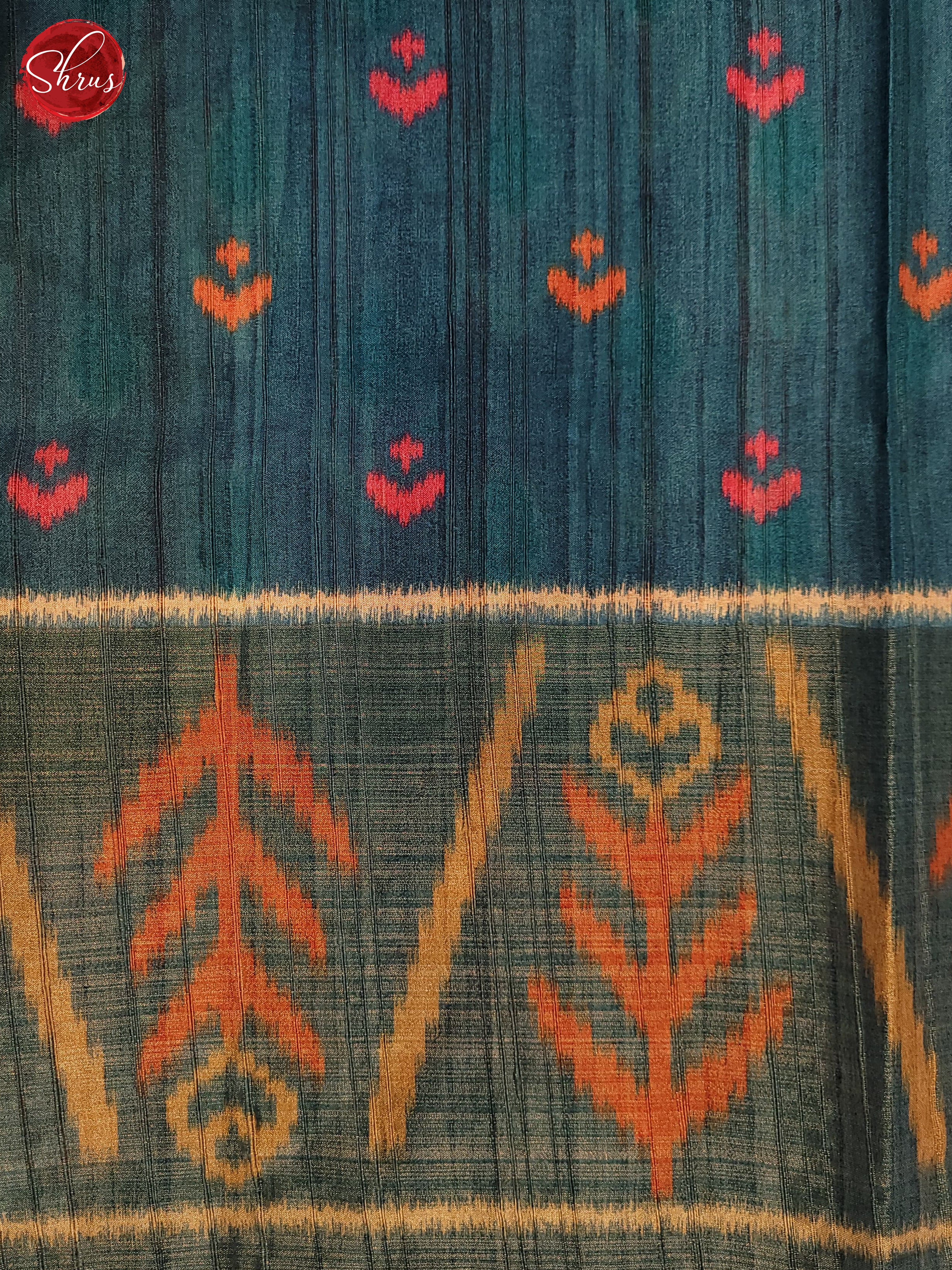 Pink & Blue- Semi Pochampally Saree - Shop on ShrusEternity.com