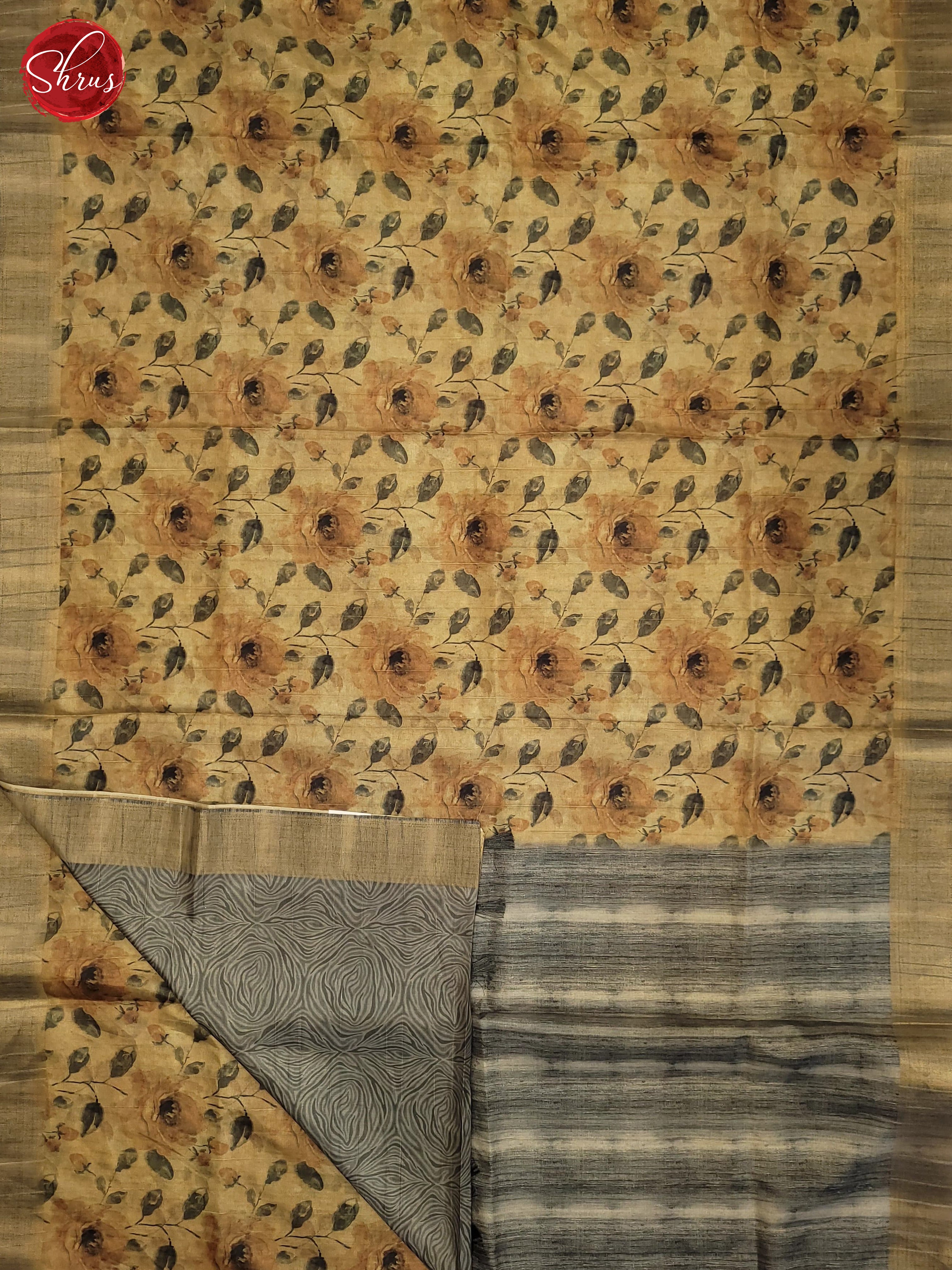 Elachi Green & Grey - Semi Tussar Saree - Shop on ShrusEternity.com