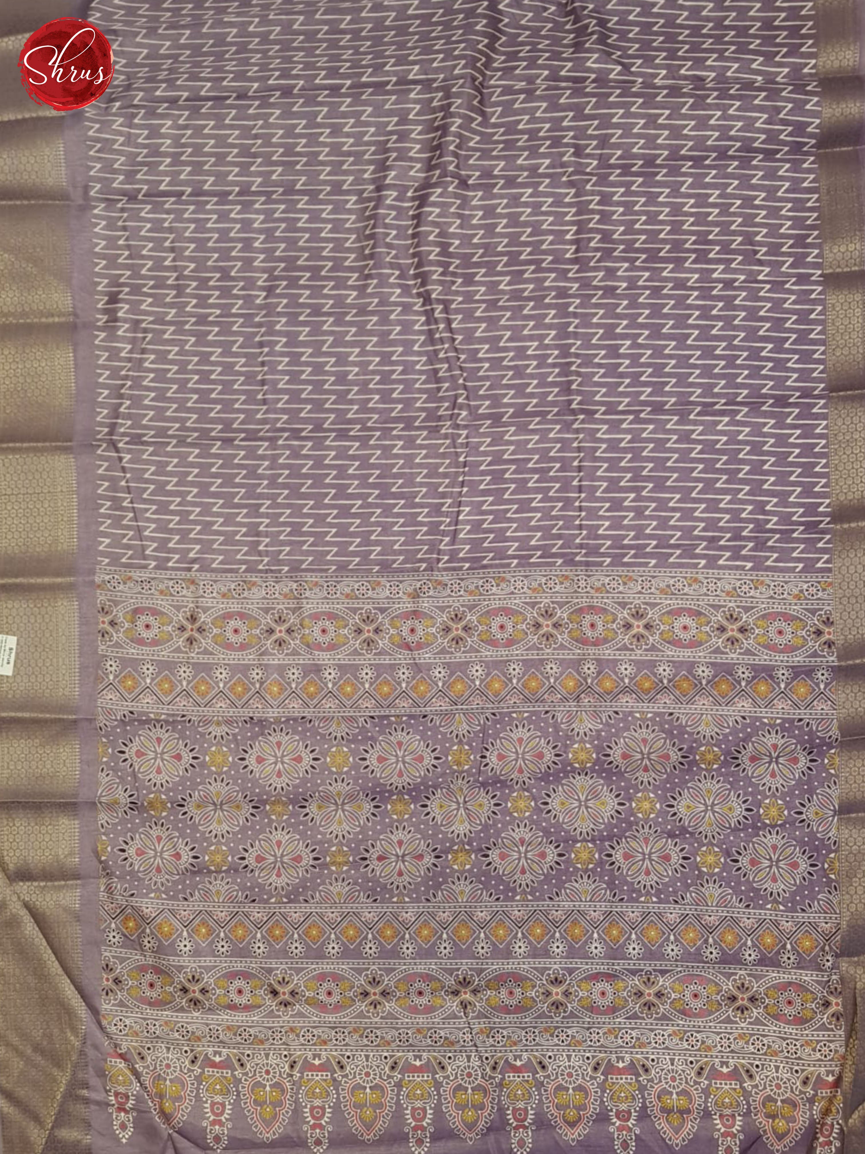 Mild Lavender(single tone)-Semi Crepe Saree - Shop on ShrusEternity.com