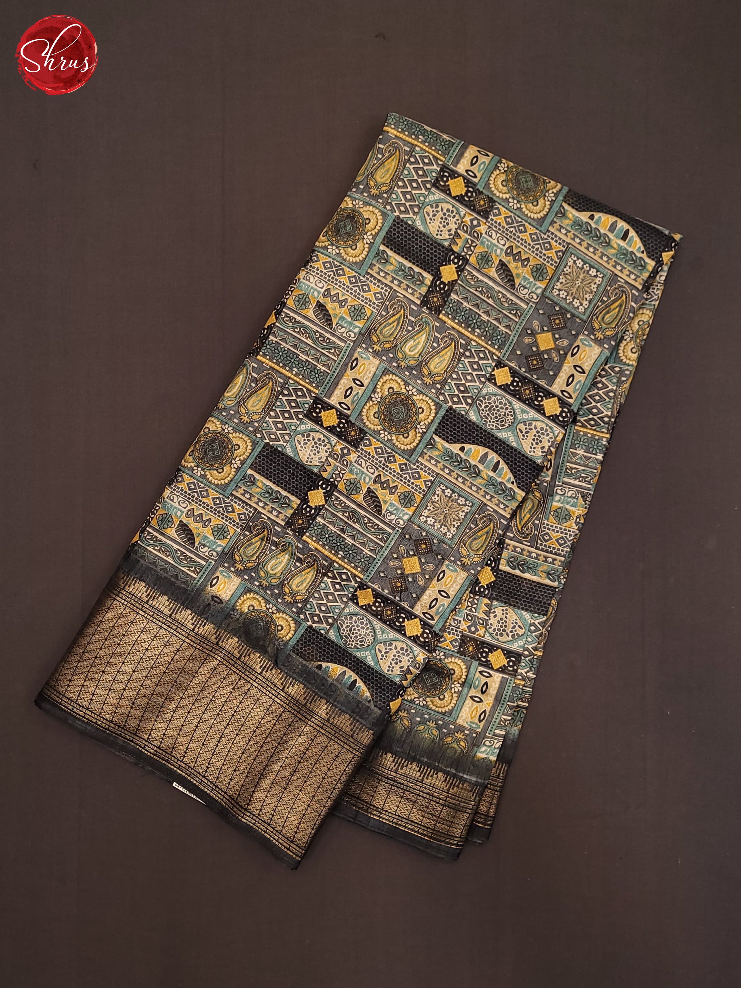 Black(Single Tone) - Semi Crepe Saree - Shop on ShrusEternity.com