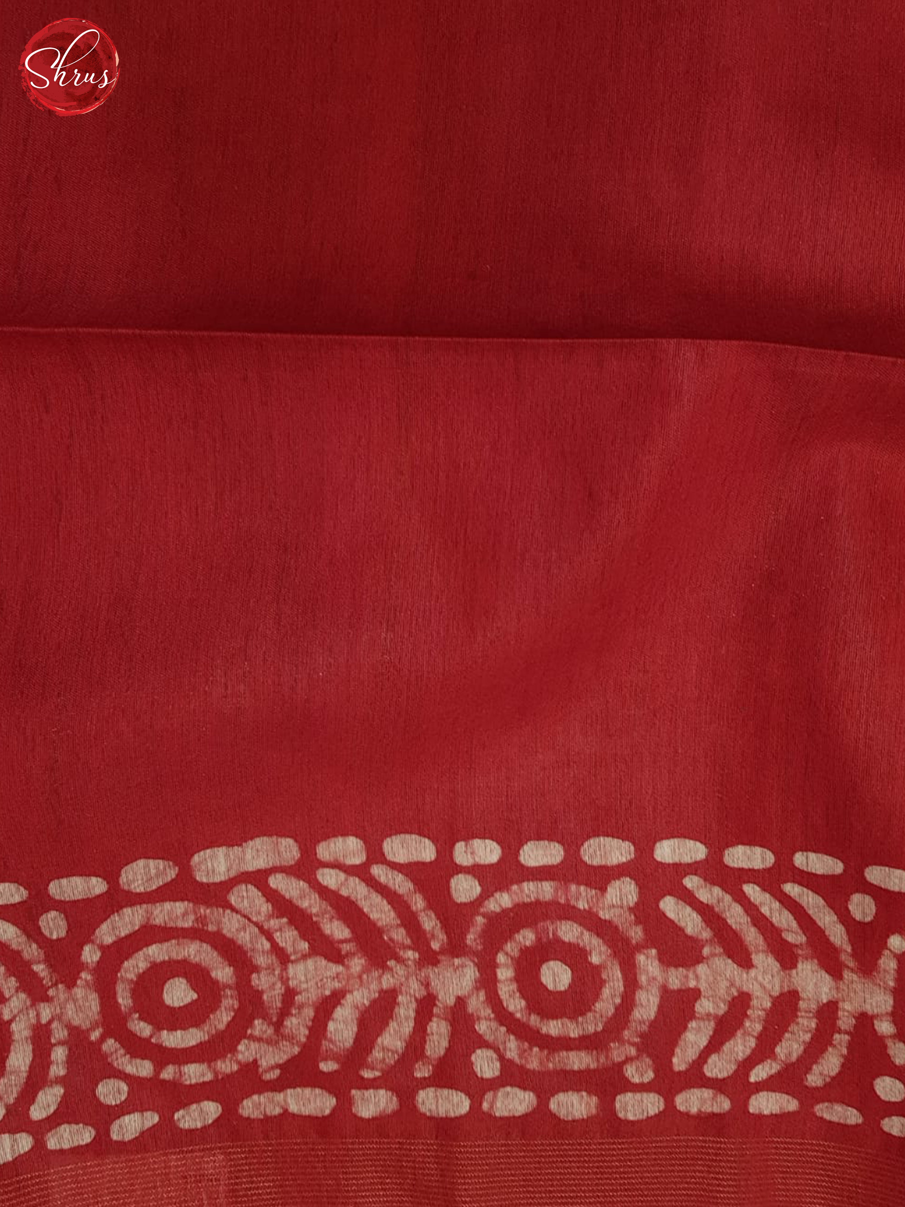 Blue & Red- Bhatik Saree - Shop on ShrusEternity.com