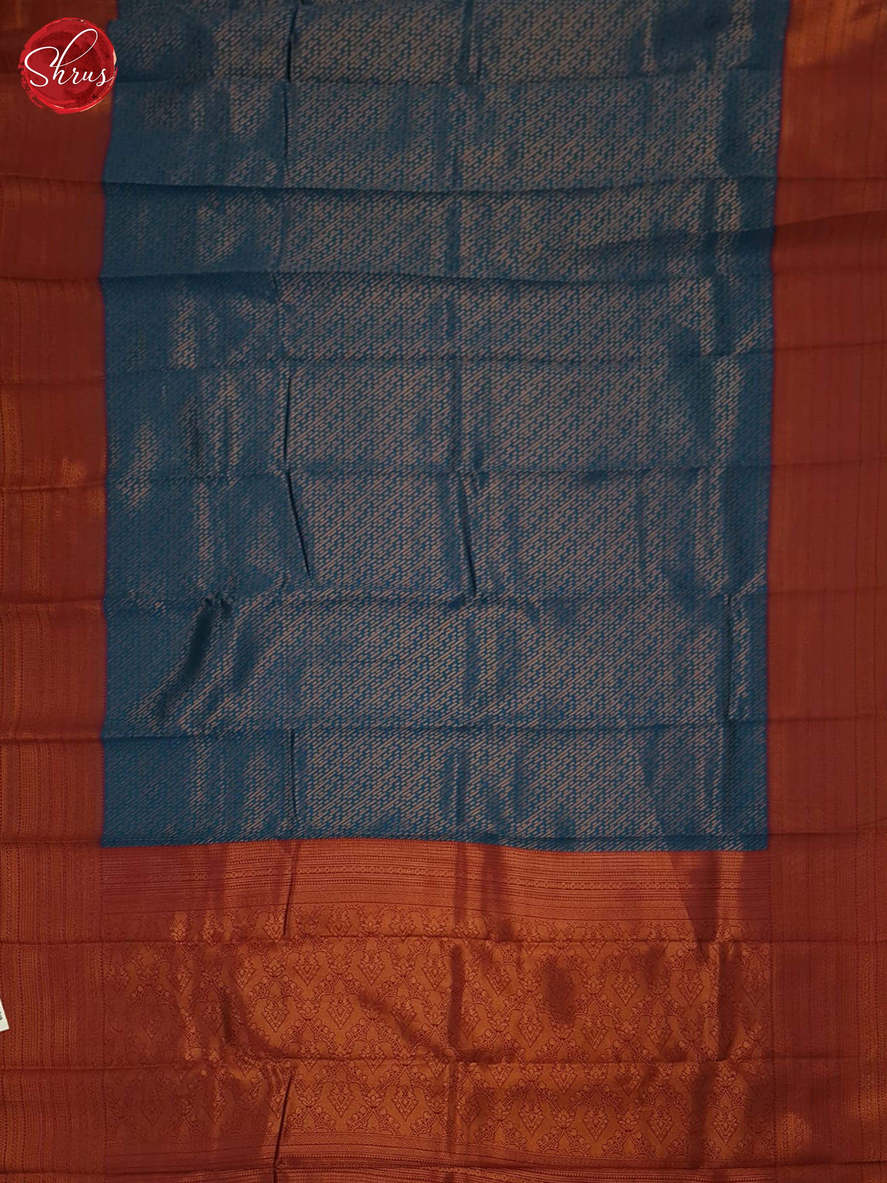 Blue & Majenta Pink - Semi Kanchipuram Saree - Shop on ShrusEternity.com