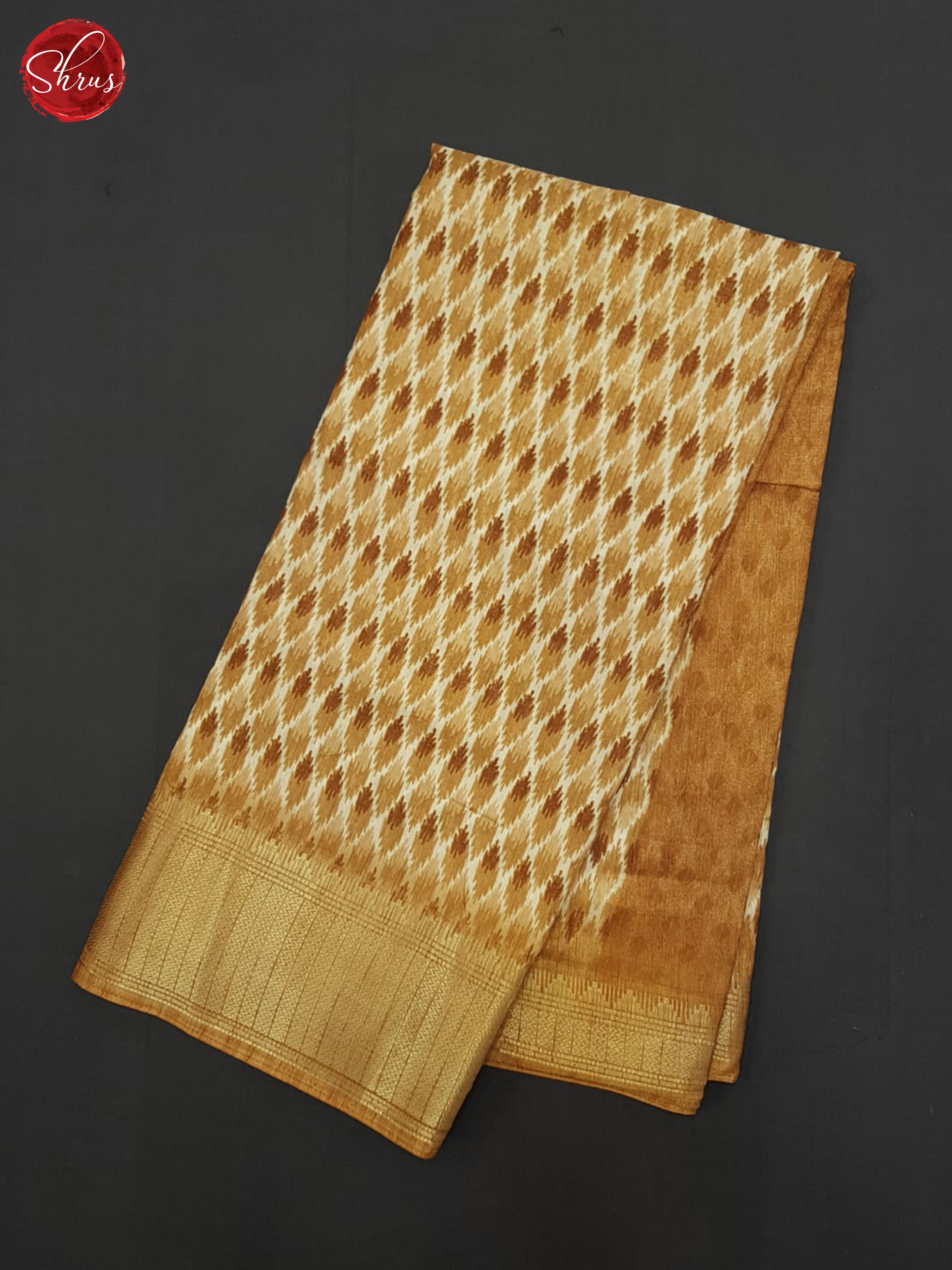 Brown(Single Tone) - Semi Crepe Saree - Shop on ShrusEternity.com