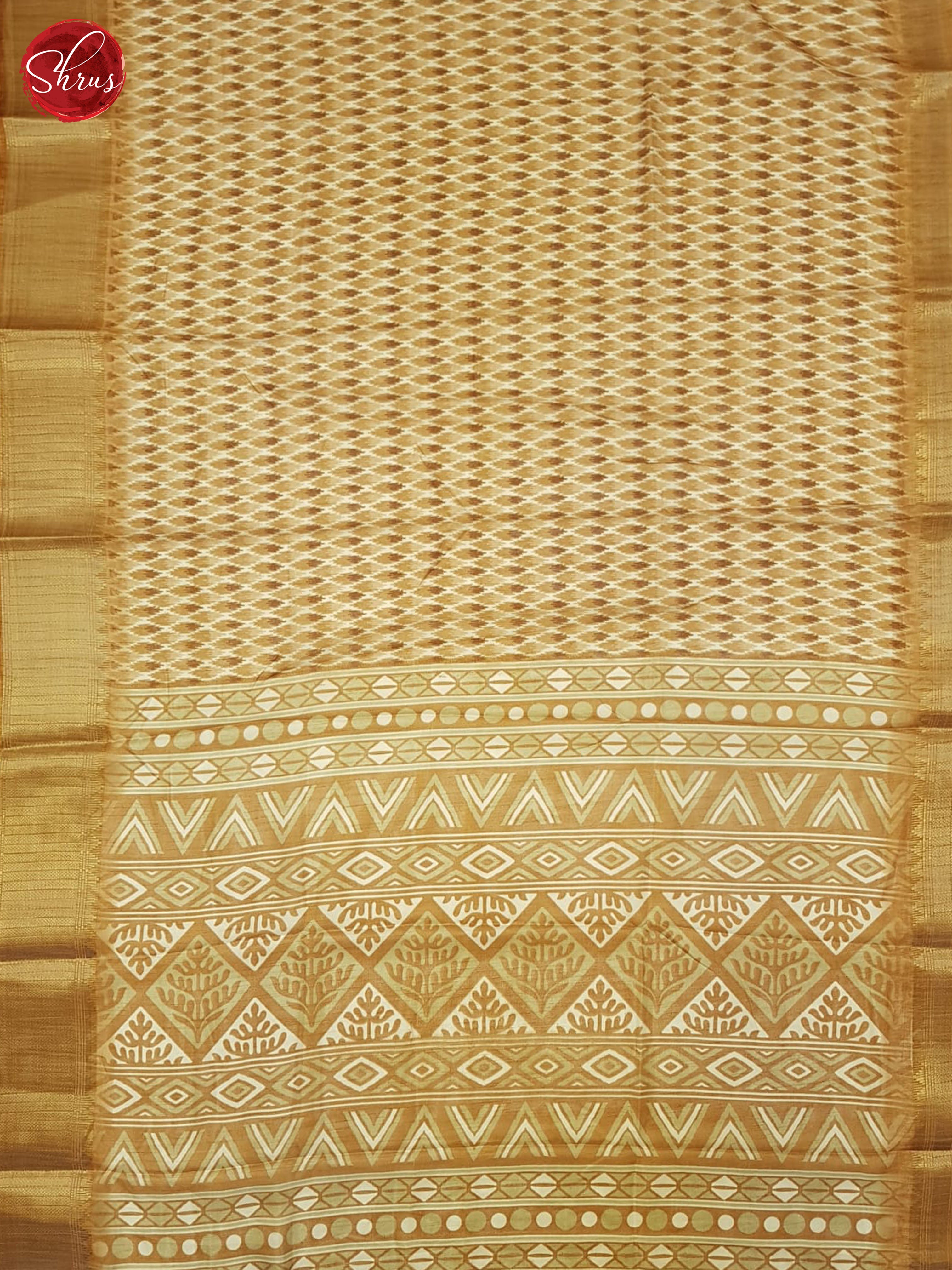 Brown(Single Tone) - Semi Crepe Saree - Shop on ShrusEternity.com