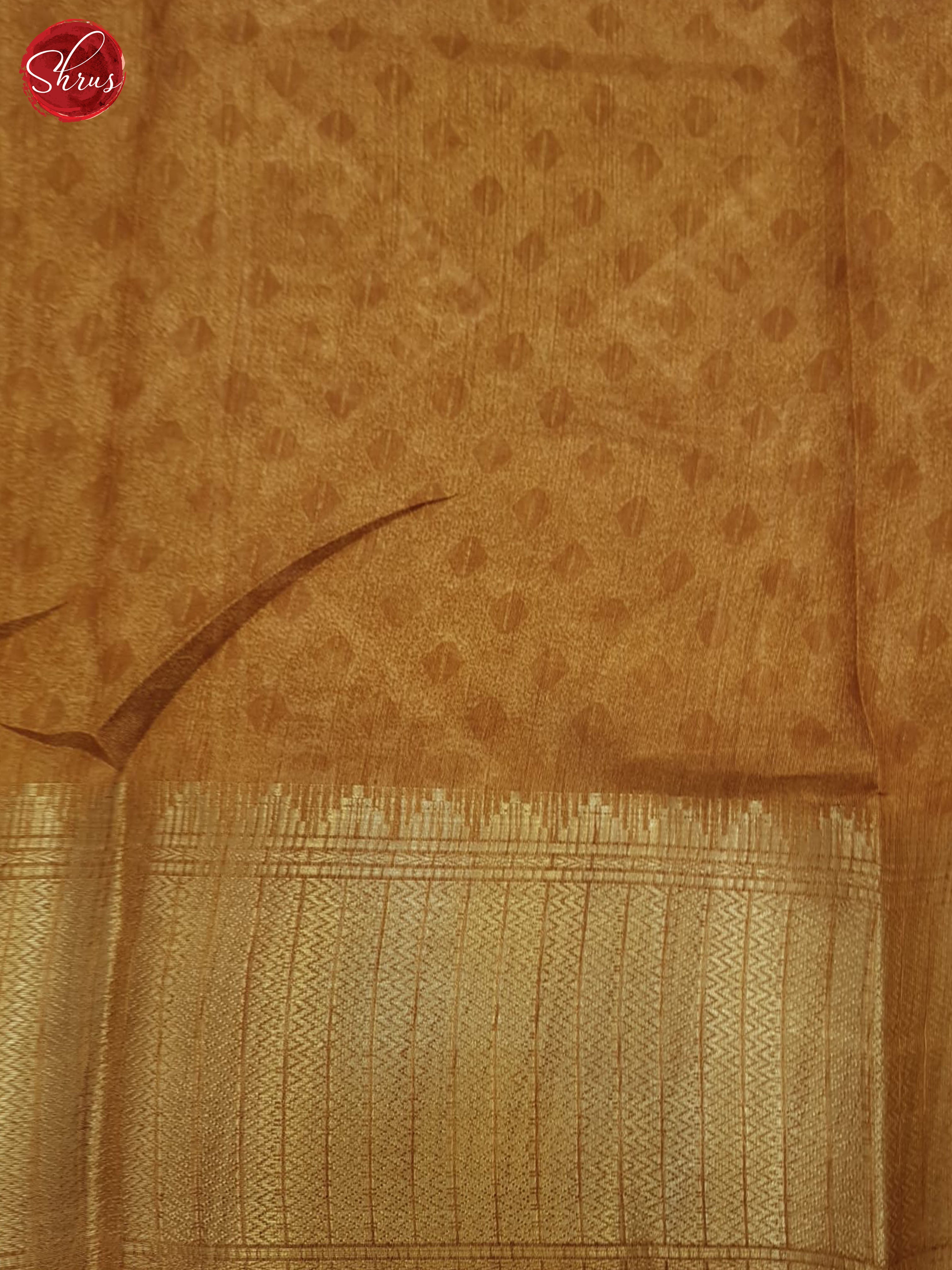 Brown(Single Tone) - Semi Crepe Saree - Shop on ShrusEternity.com